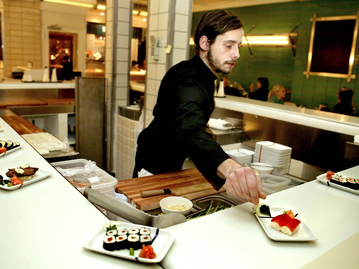 Sushi-restauranter er blandt de hårdt ramte af prisstigninger på råvarer og energi, mener Horesta og DRC. På billedet ses Spisestedet Pause i København. | Foto: Jacob Ehrbahn