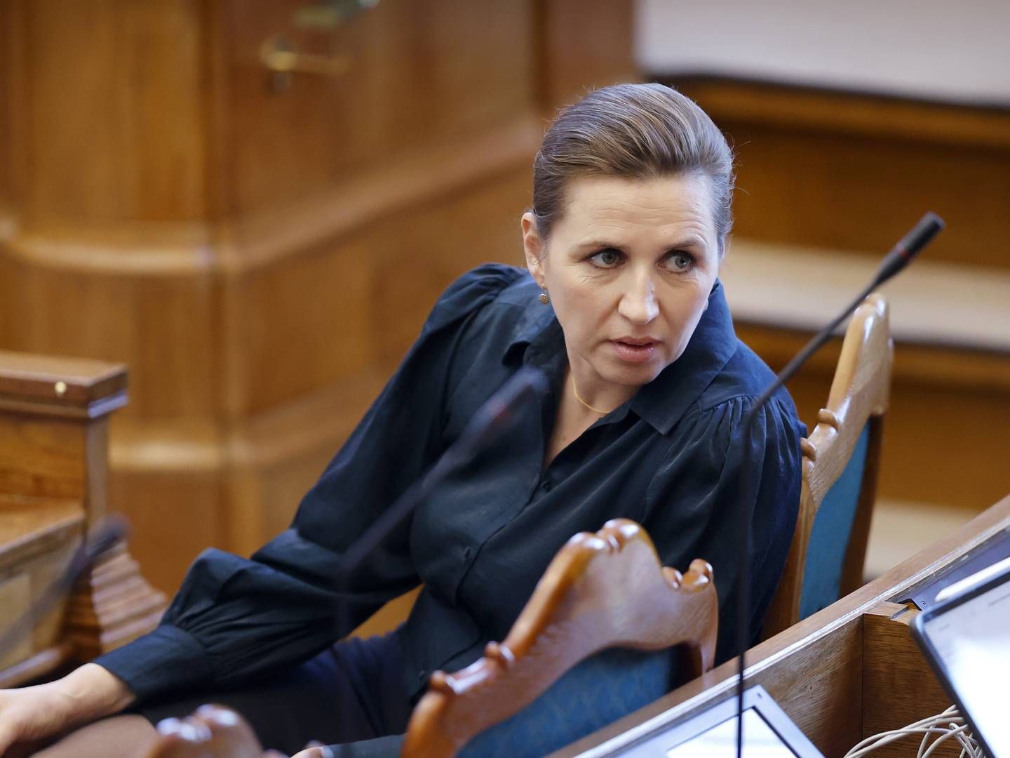 Regeringen vil præsentere udspillet "Danmark kan mere 2" efter påske, fortalte statsminister Mette Frederiksen (S) under tirsdagens partilederdebat. | Foto: Jens Dresling