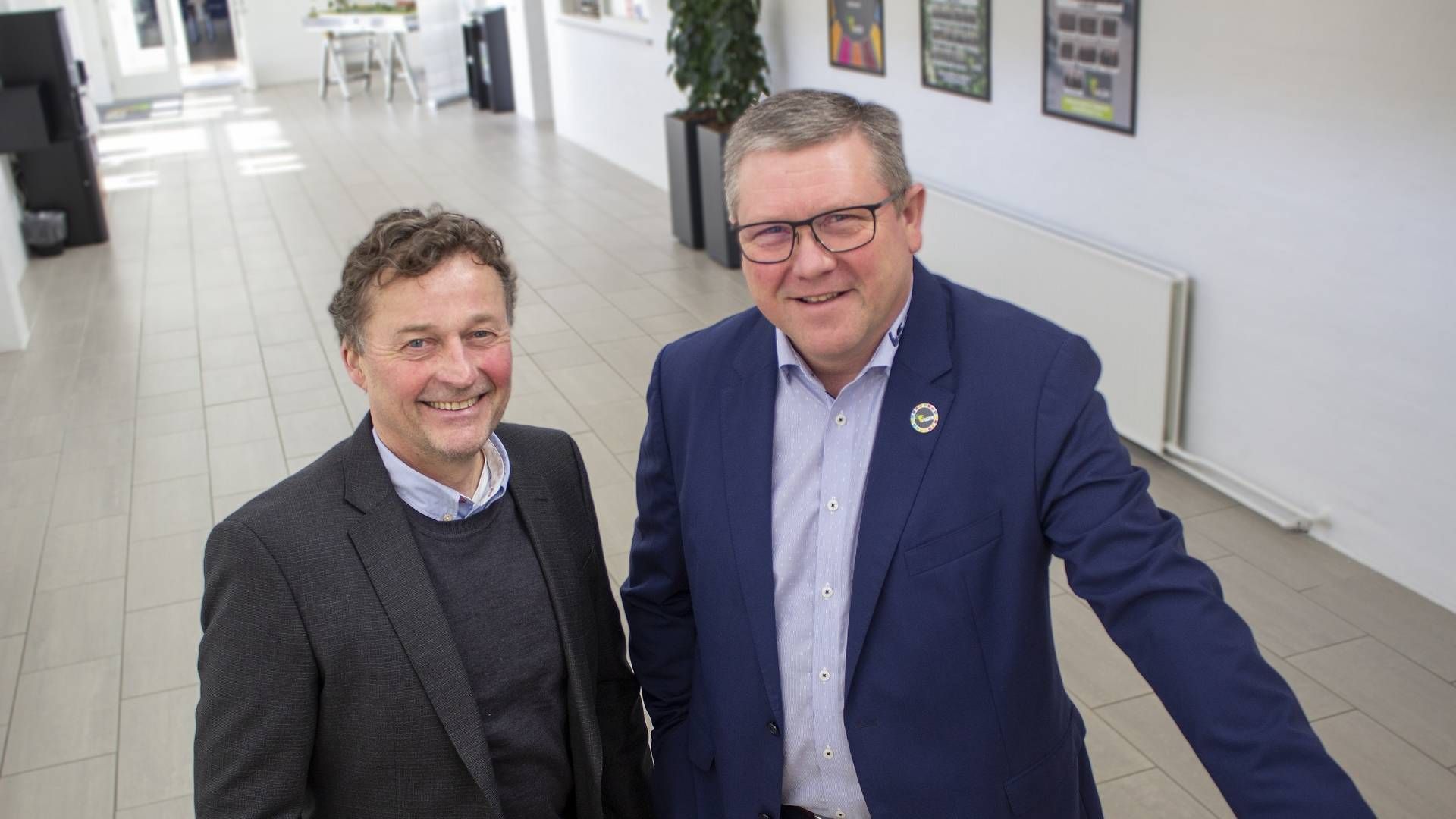 Bestyrelsen i Agri Nord med formand Carl Chr. Pedersen (tv) i spidsen har fyret adm. direktør Kim Koch (th). | Foto: agri nord / PR