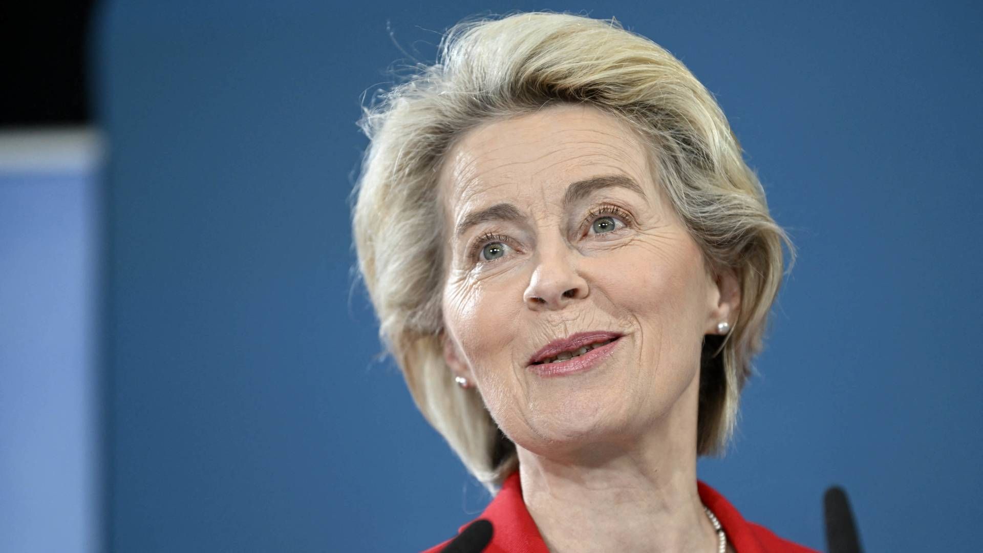 Formand for EU Kommissionen, Ursula von der Leyen, har fået EU-landenes tilslutning til den femte sanktionspakke mod Rusland. | Foto: FREDRIK SANDBERG/AFP / TT NEWS AGENCY