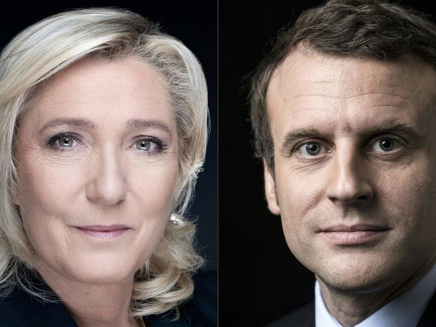 Marine Le Pen og Emmanuel Macron | Foto: JOEL SAGET, ERIC FEFERBERG/AFP / AFP