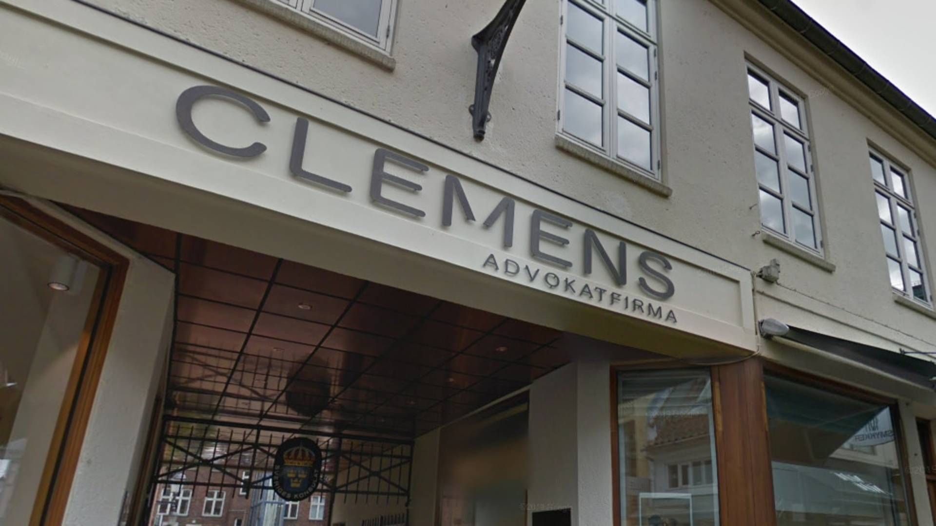 Det aarhusianske advokatfirma Clemens holder til her på Clemens Stræde i smilets by. | Foto: Google Maps