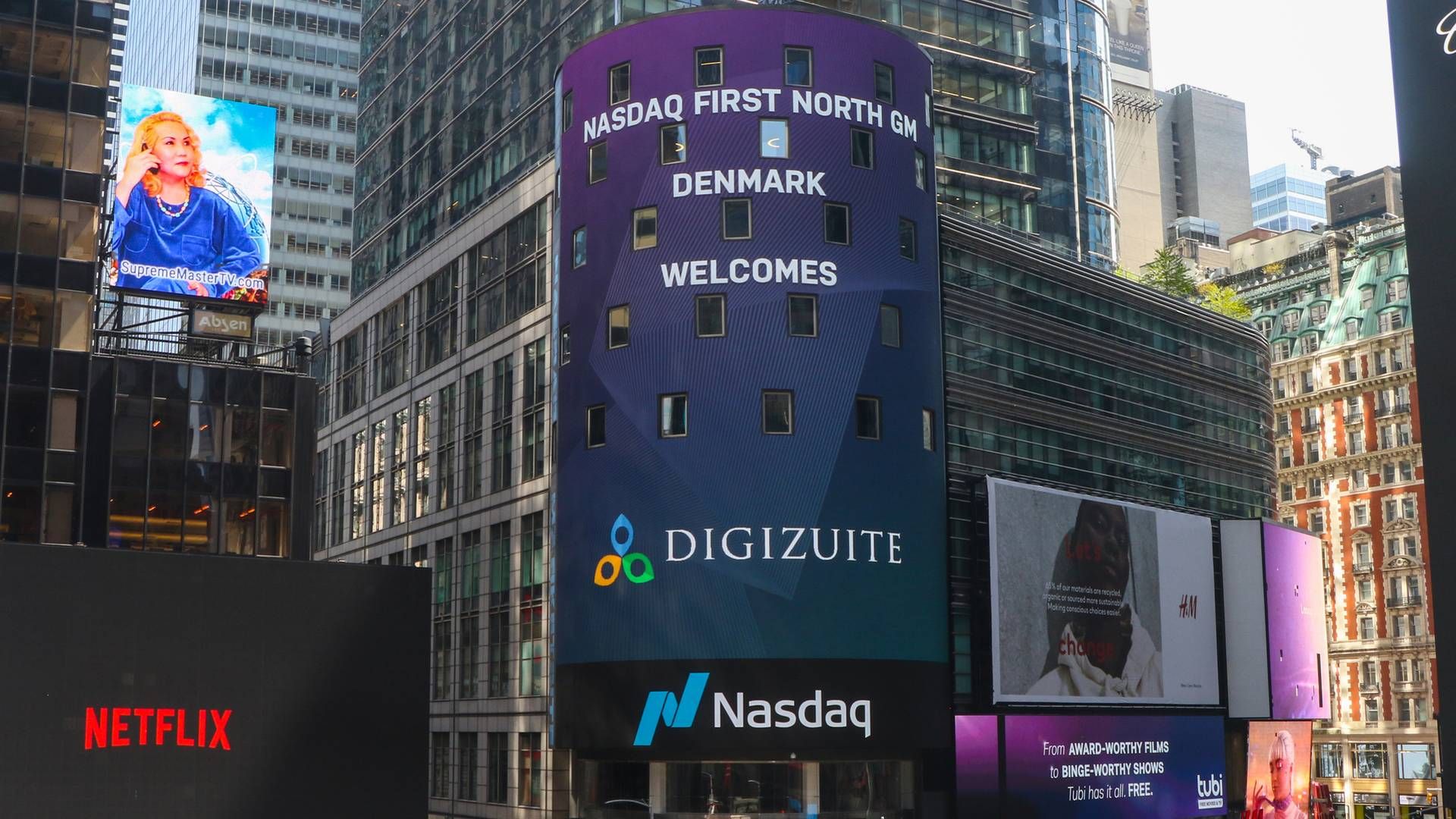Digizuite gik på Nasdaq First North i 2021. | Foto: Nasdaq / PR