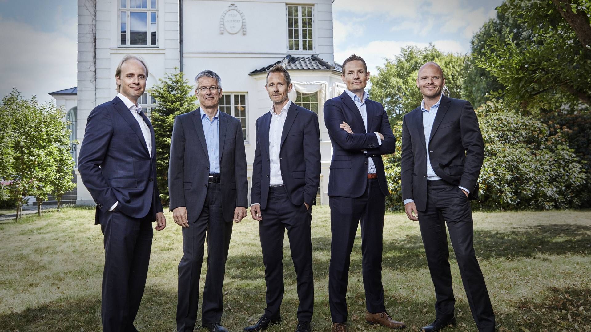 The partners at Nordic Alpha Partners (l-r): Jakob Fuhr Hansen, Ulrik Jørring, Rasmus Lund, Laurits Bach Sørensen and Troels Øberg | Photo: Nordic Alpha Partners/PR