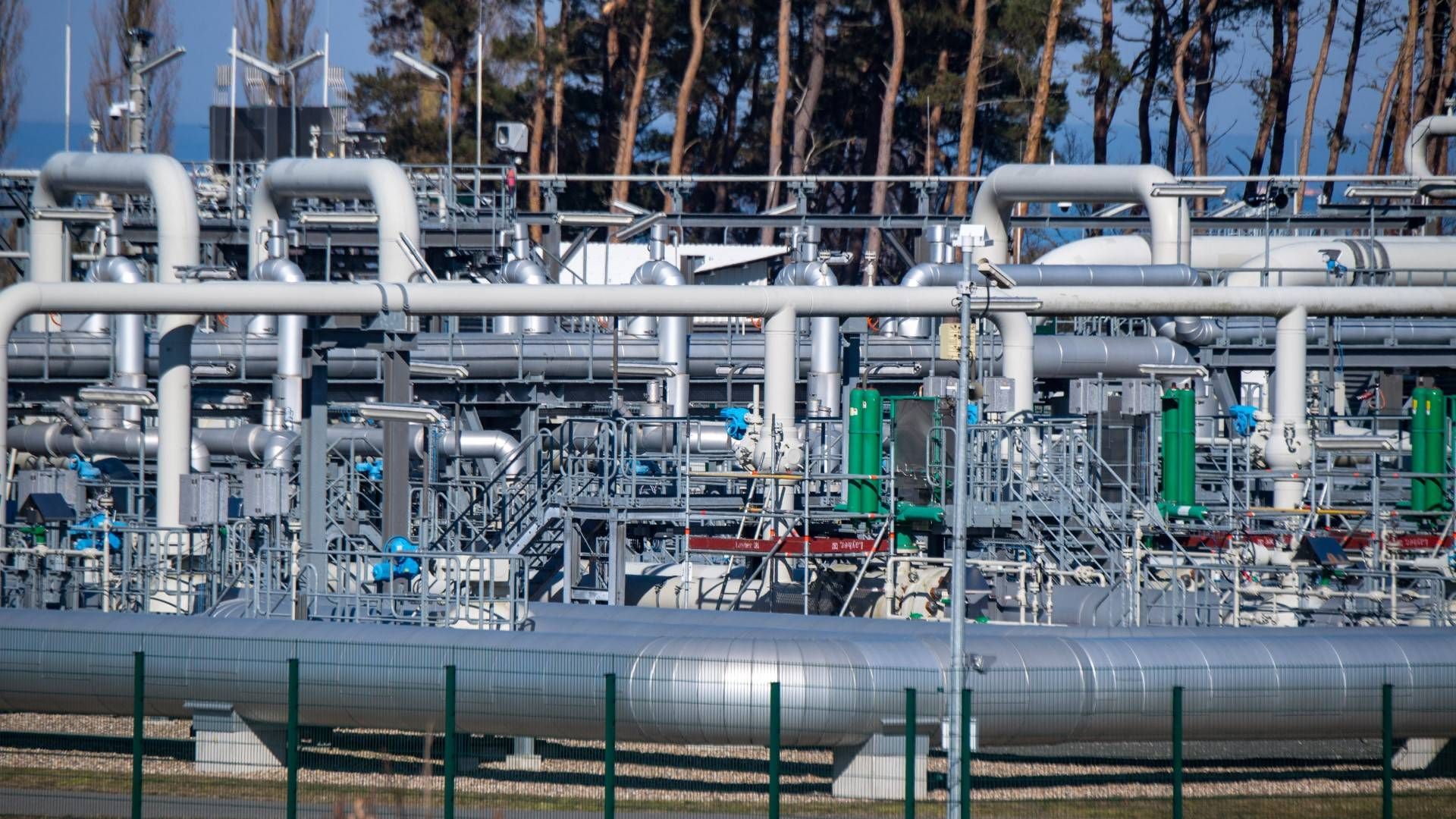 Blick auf Rohrsysteme und Absperrvorrichtungen in der Gasempfangsstation der Ostseepipeline Nord Stream 1 und der Übernahmestation der Ferngasleitung OPAL. | Foto: picture alliance/dpa | Stefan Sauer