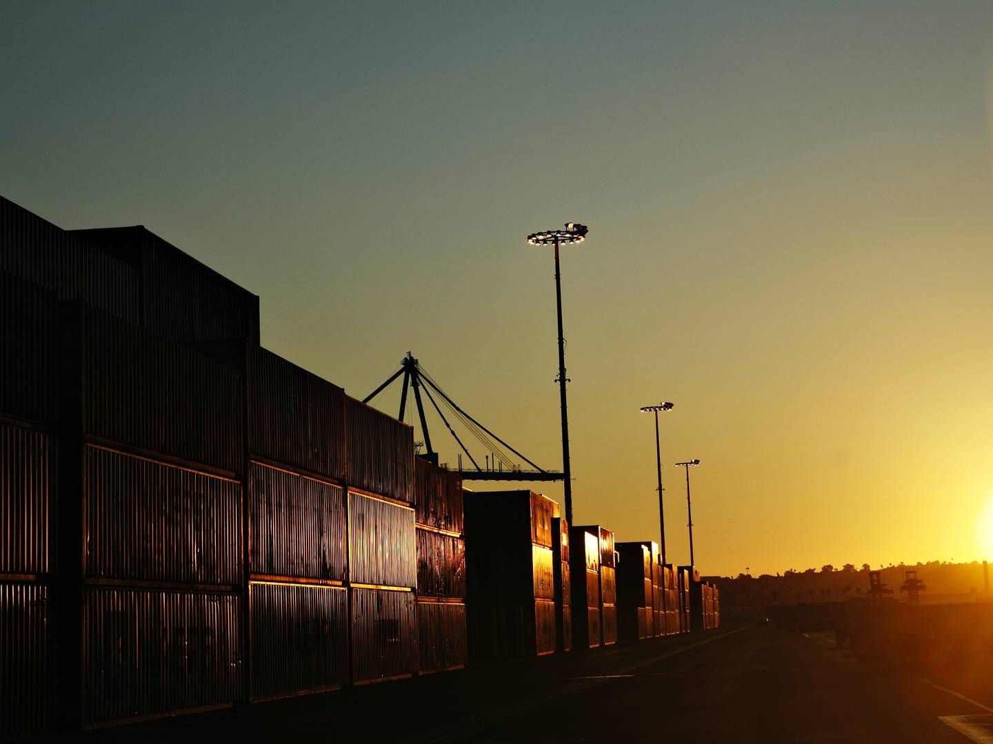 Maersk'ss container terminal in Los Angeles | Photo: Stine Bidstrup/ERH