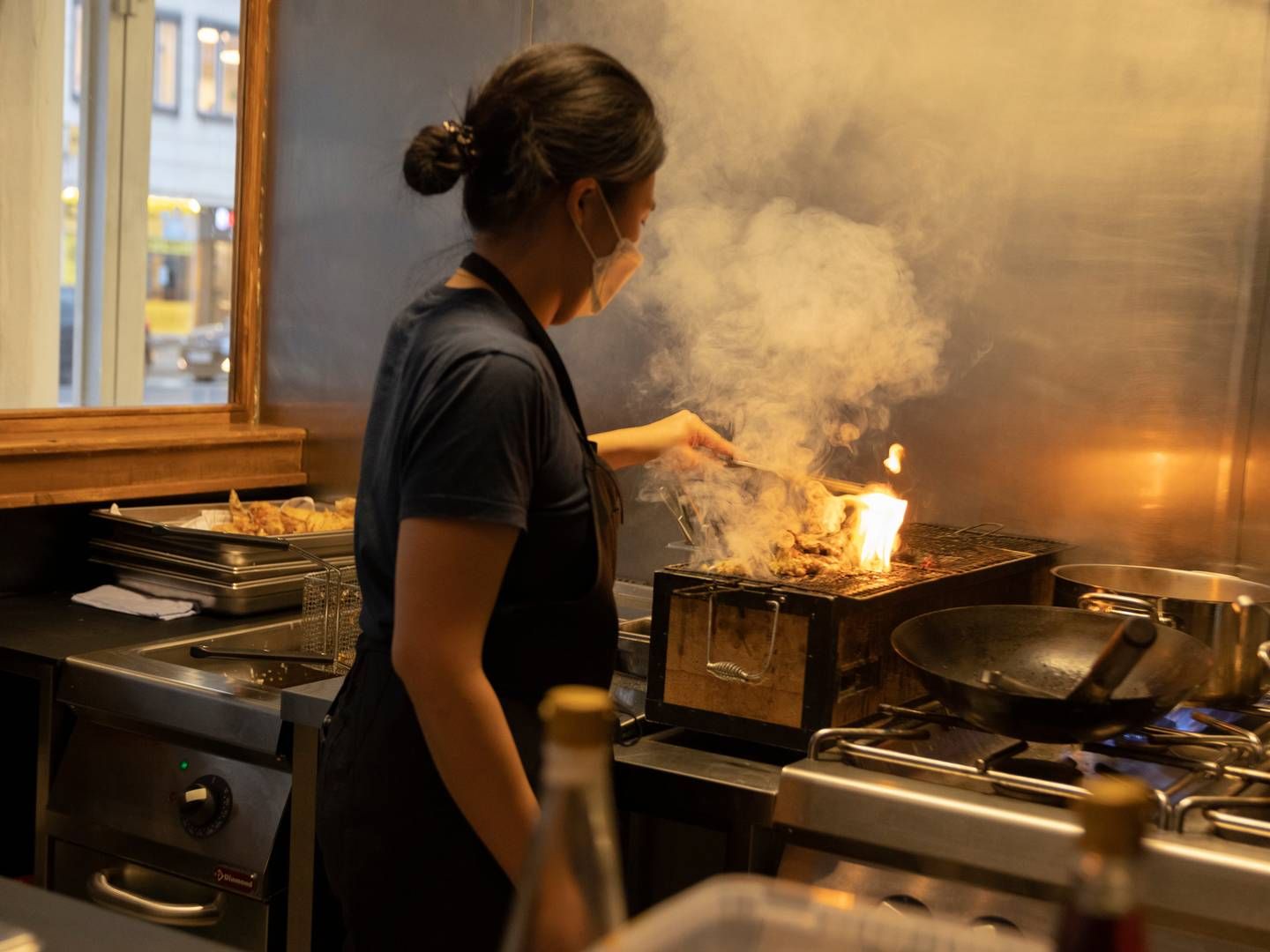 Der er kommet flere i arbejde ikke mindst i restaurationsbranchen. | Foto: Tilde Døssing Tornbjerg/Ritzau Scanpix