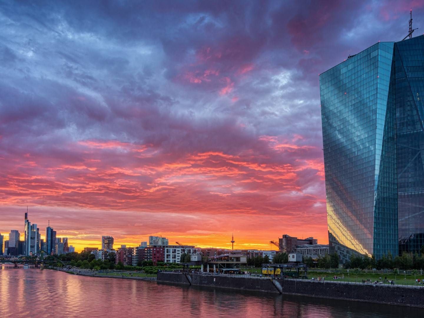 Schöner Ausblick: Der EZB in Frankfurt bescherte der geglückte T2-Start einen guter Tag