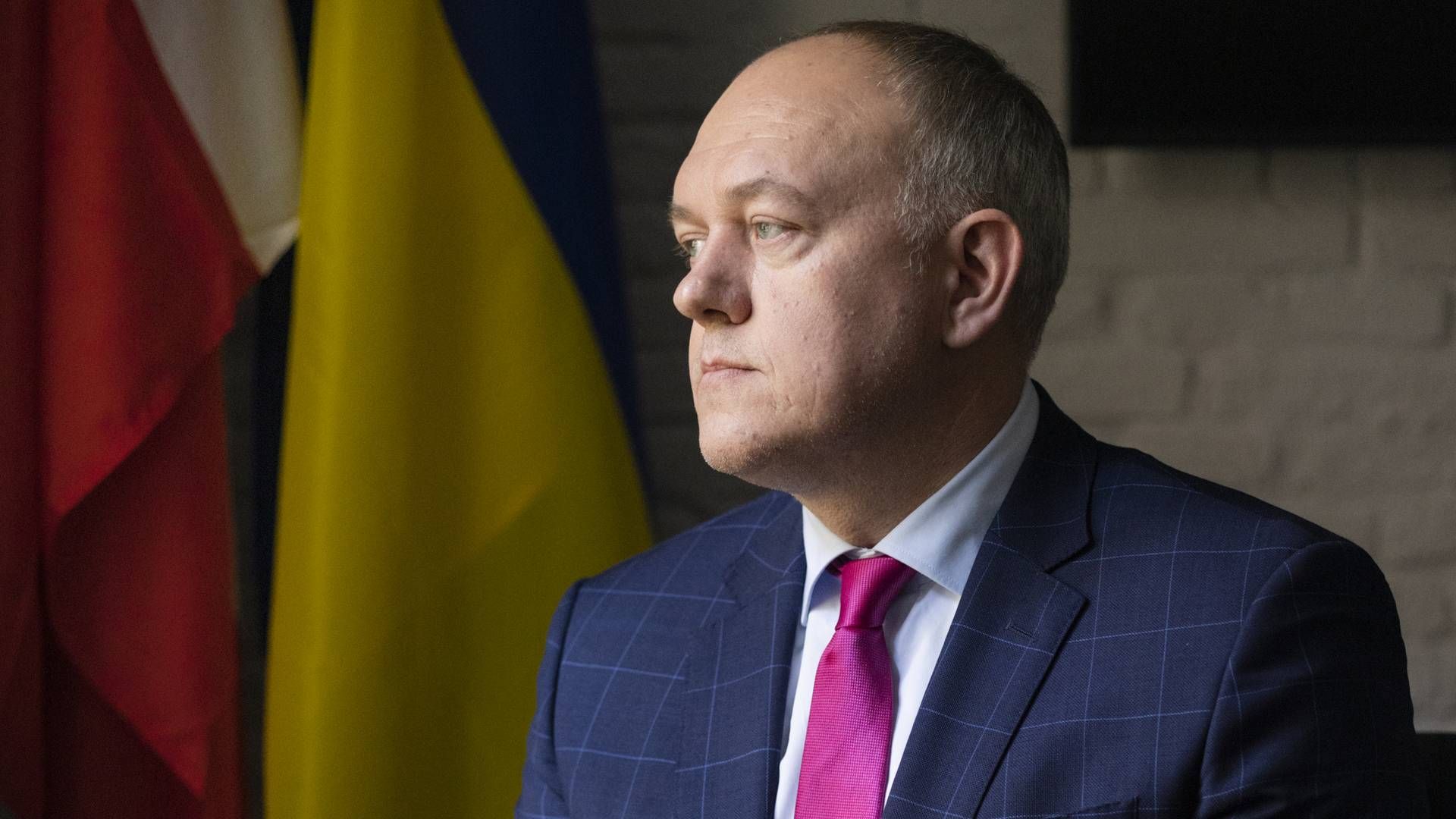 Mykhailo Vydoinyk er Ukraines ambassadør i Danmark. | Foto: Gregers Tycho/IND