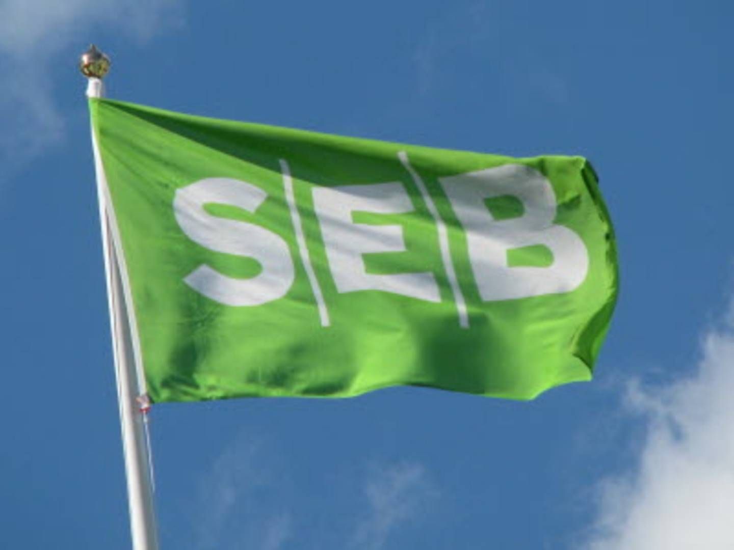 Flag showing SEB's logo. | Photo: PR/SEB