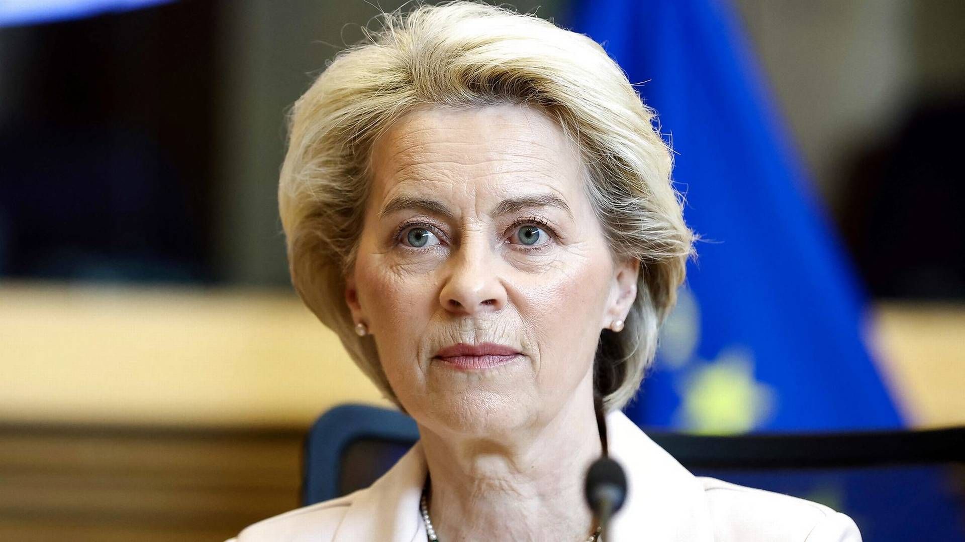 Ursula von der Leyen oplyser, at EU vil komme med koordineret svar til Rusland. Foto: Kenzo Tribouillard/Pool via REUTERS