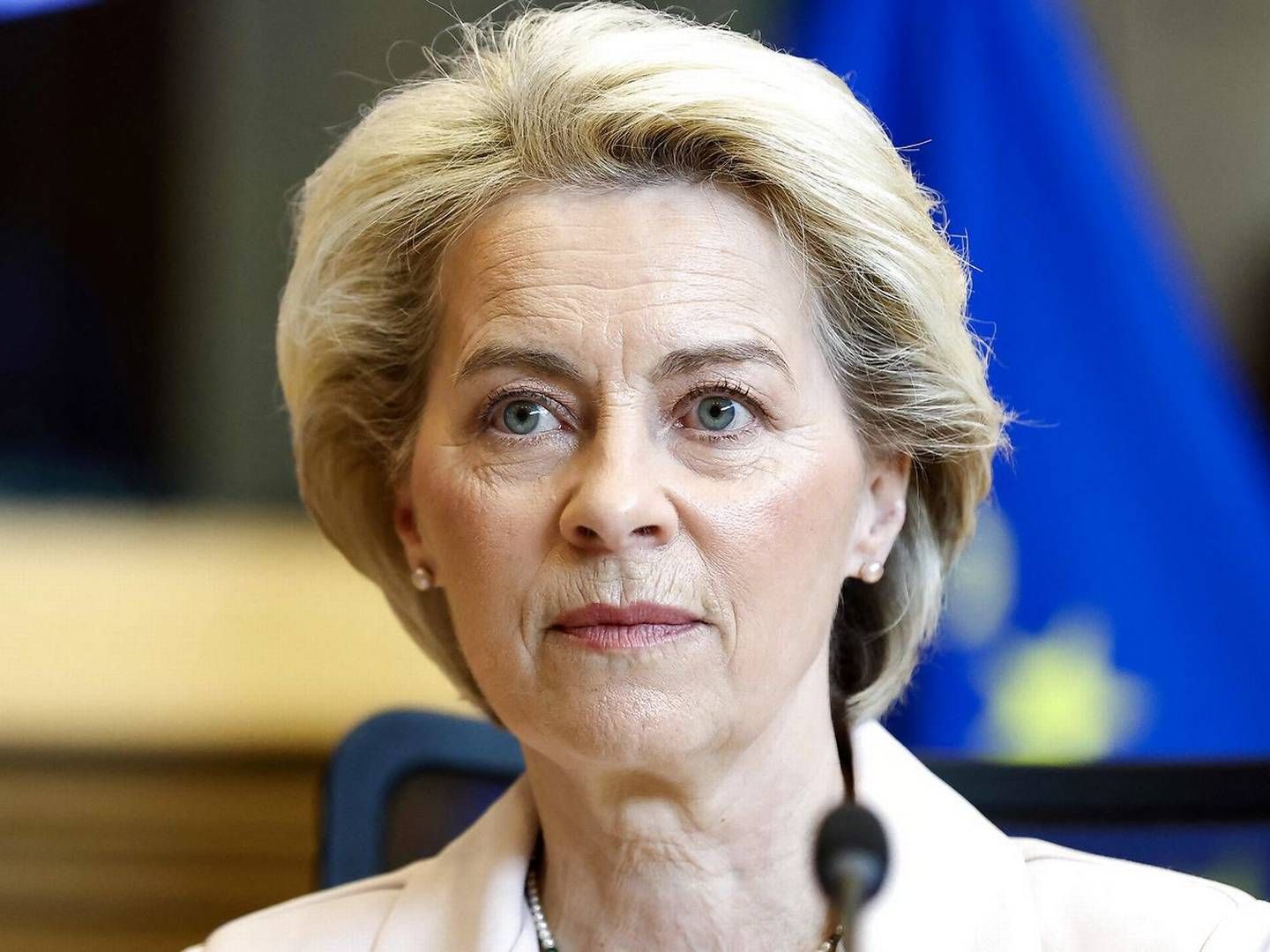 Ursula von der Leyen oplyser, at EU vil komme med koordineret svar til Rusland. Foto: Kenzo Tribouillard/Pool via REUTERS