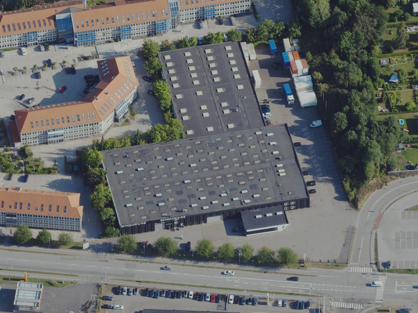 Logistikejendommen på Vallensbækvej 6 er placeret i Brøndby på den københavnske vestegn lige ved Søndre Ringvej og Holbækmotorvejen. | Foto: Styrelsen for Dataforsyning og Effektivisering
