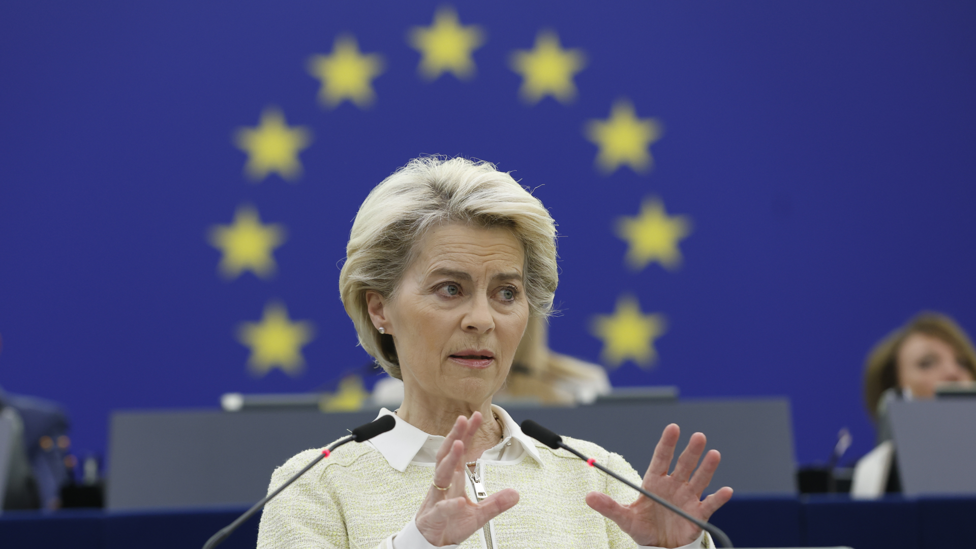 EU-Kommissionspräsidentin Ursula von der Leyen | Foto: picture alliance / ASSOCIATED PRESS | Jean-Francois Badias