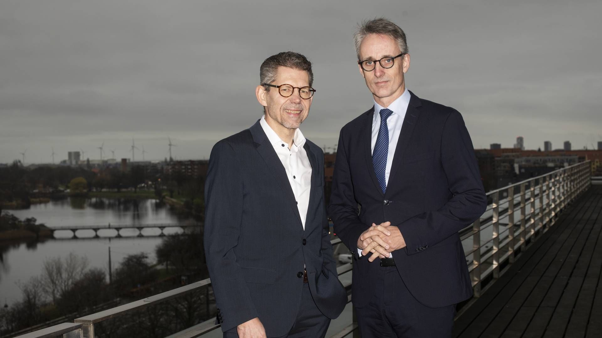 Topcheferne i Deloitte, Anders Dons (th) og Jan Bo Hansen. Deloitte vil have afgørelse om krav på ekstra 800 mio. kr. prøvet i Højesteret. | Foto: Foto: Gregers Tycho