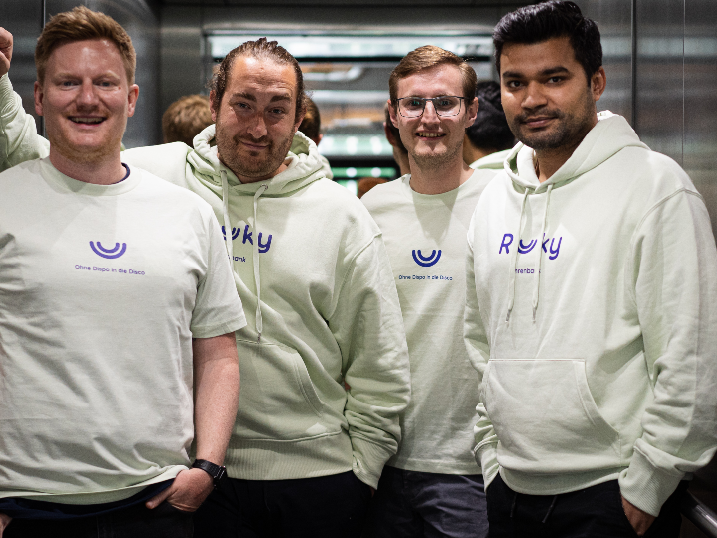 Die Gründer von Ruuky (v.l.): Jes Hennig (CEO), Max Schwarz (CMO), Timo Steffens (CFO) und Deepankar Jha (CTO) | Photo: Ruuky