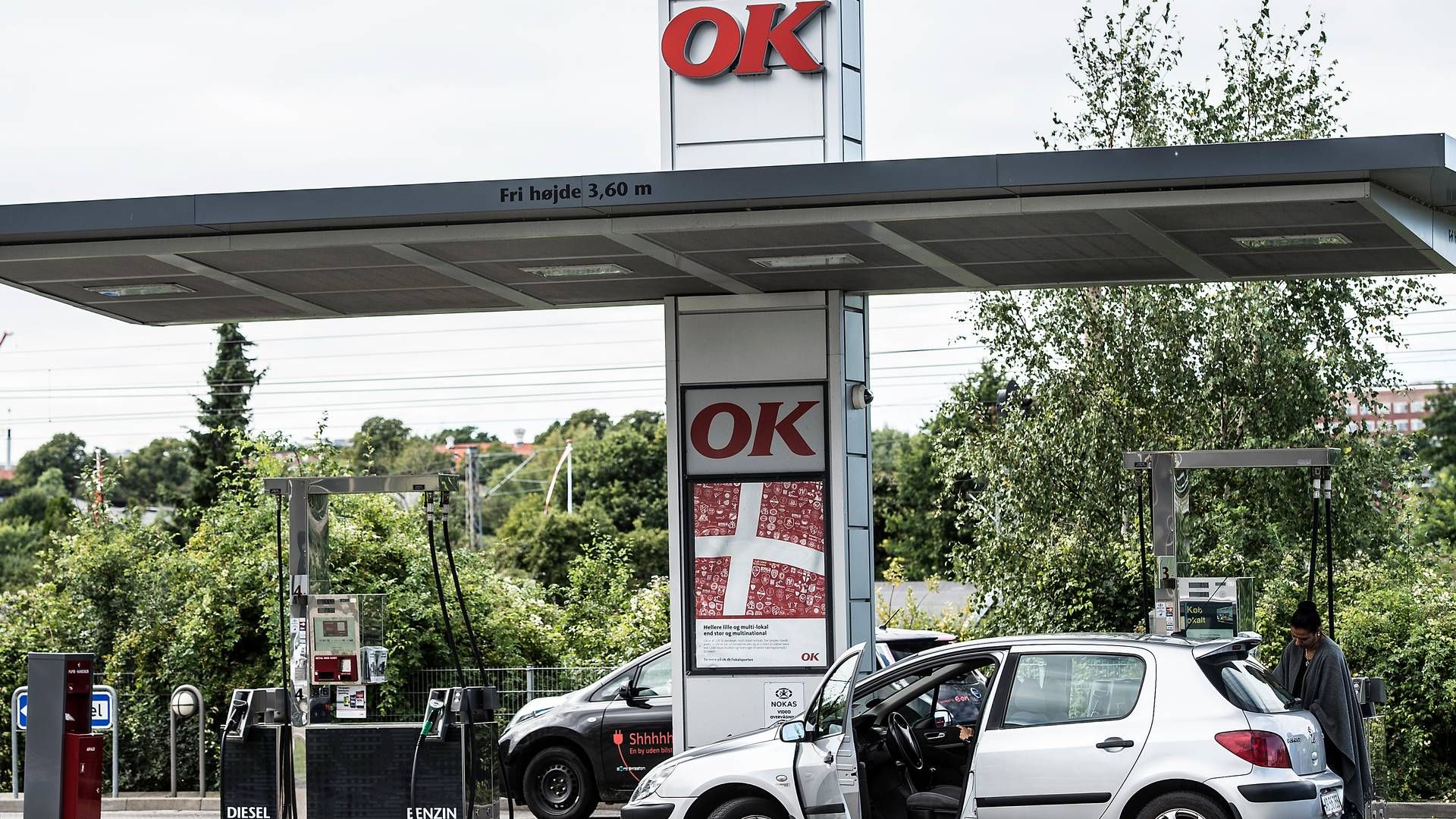 16,89 kr. koster en liter benzin hos OK. | Foto: Mogens Flindt/Ritzau Scanpix