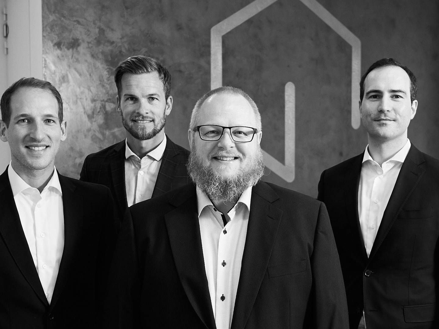 Fra venstre: Nicolai Sehested Dalsgaard, Jacob Smergel-Krog, Søren Salby og Daniel Hye Hedemand. | Foto: PR / Rubik Properties