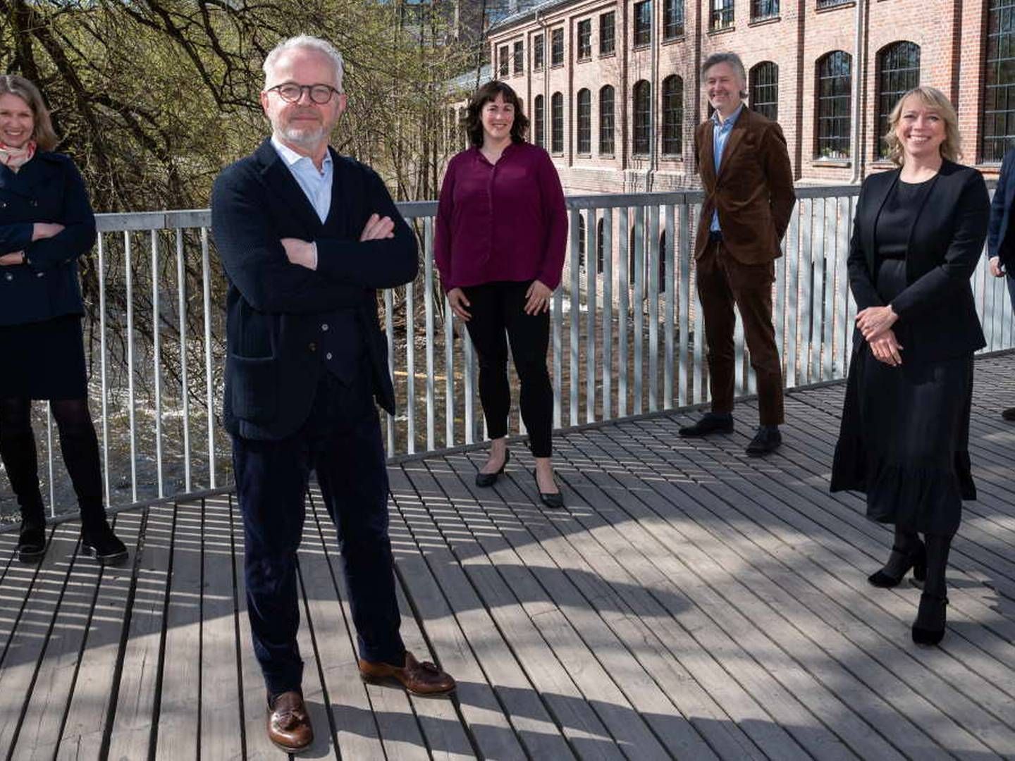 FORNØYD LEDERGRUPPE: Aspelin Ramm-sjef Gunnar Bøyum fronter en fornøyd ledelse | Foto: Finn Ståle Felberg