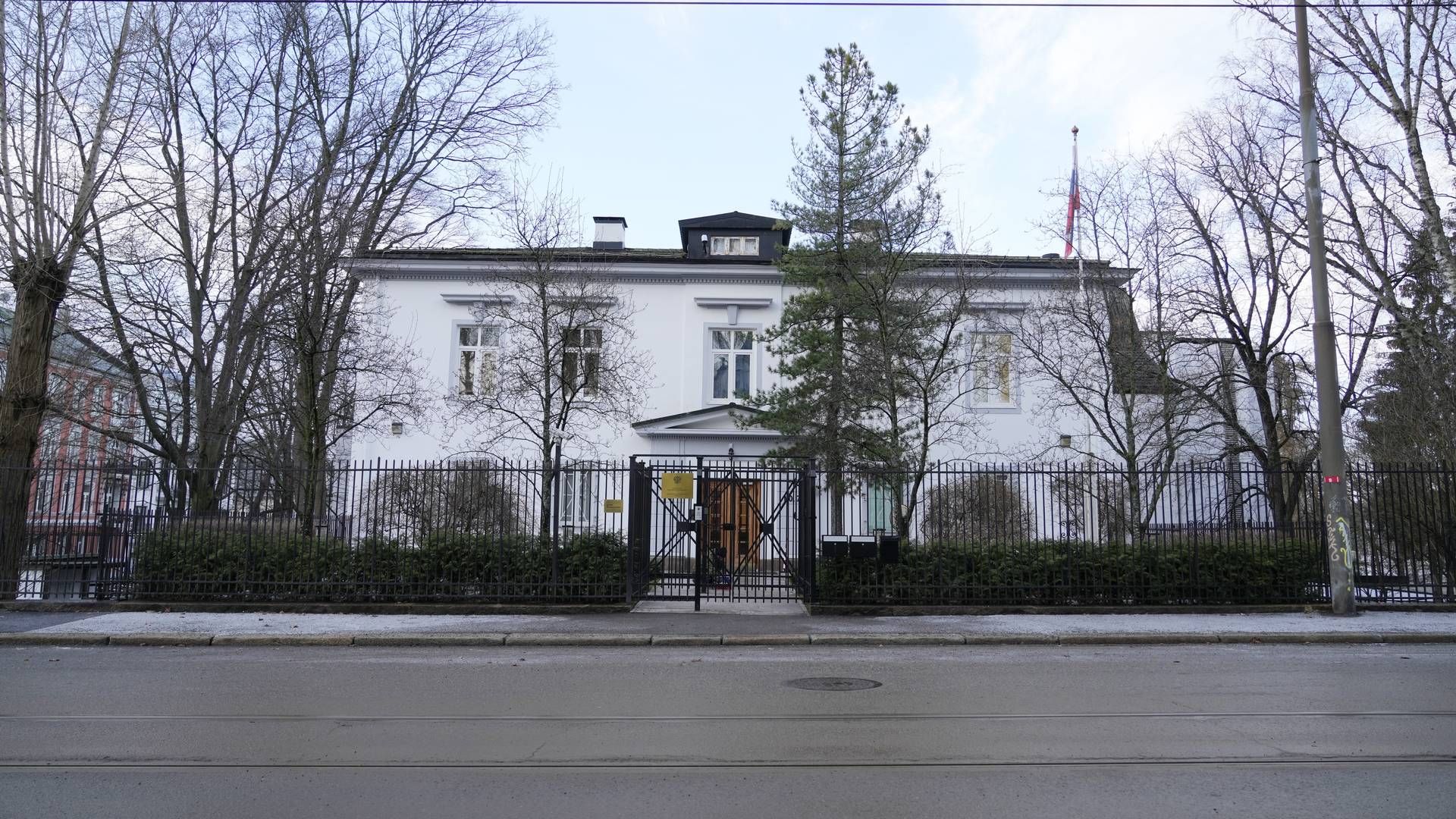 Russlands ambassade i Oslo. | Foto: Heiko Junge / NTB