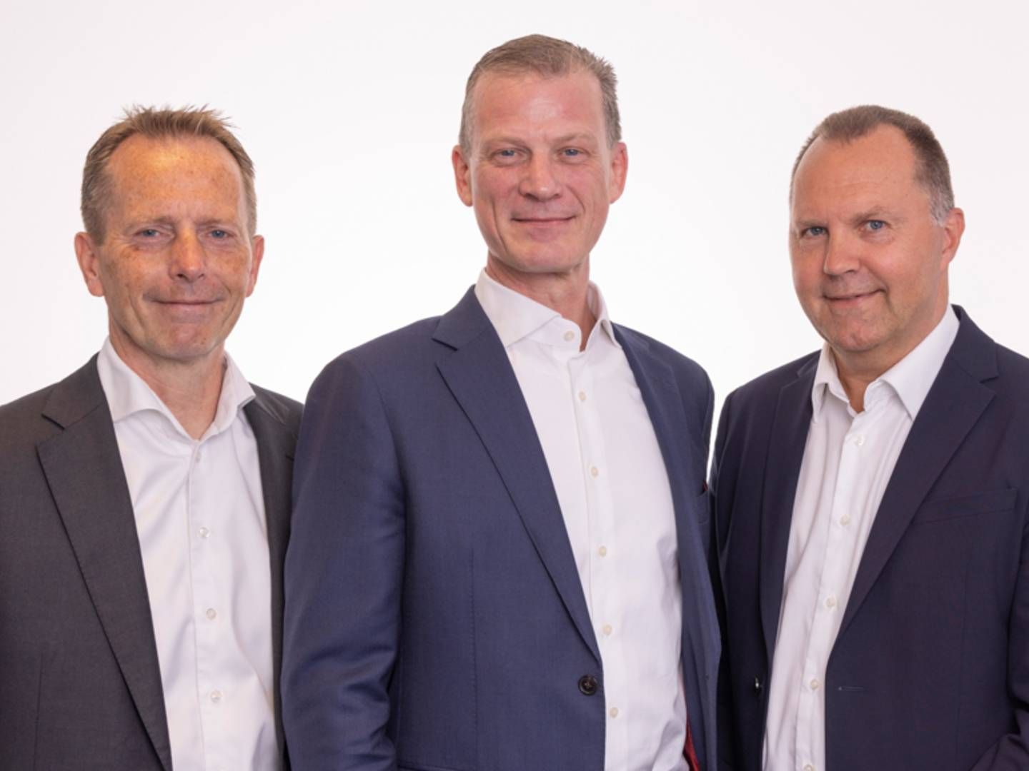 Fra venstre ses Henrik Schlægel, Peter Helmer Sørensen og Gert Bendsen, der er gået sammen om at skabe NorthHouse Partners. | Foto: NorthHouse Partners / PR