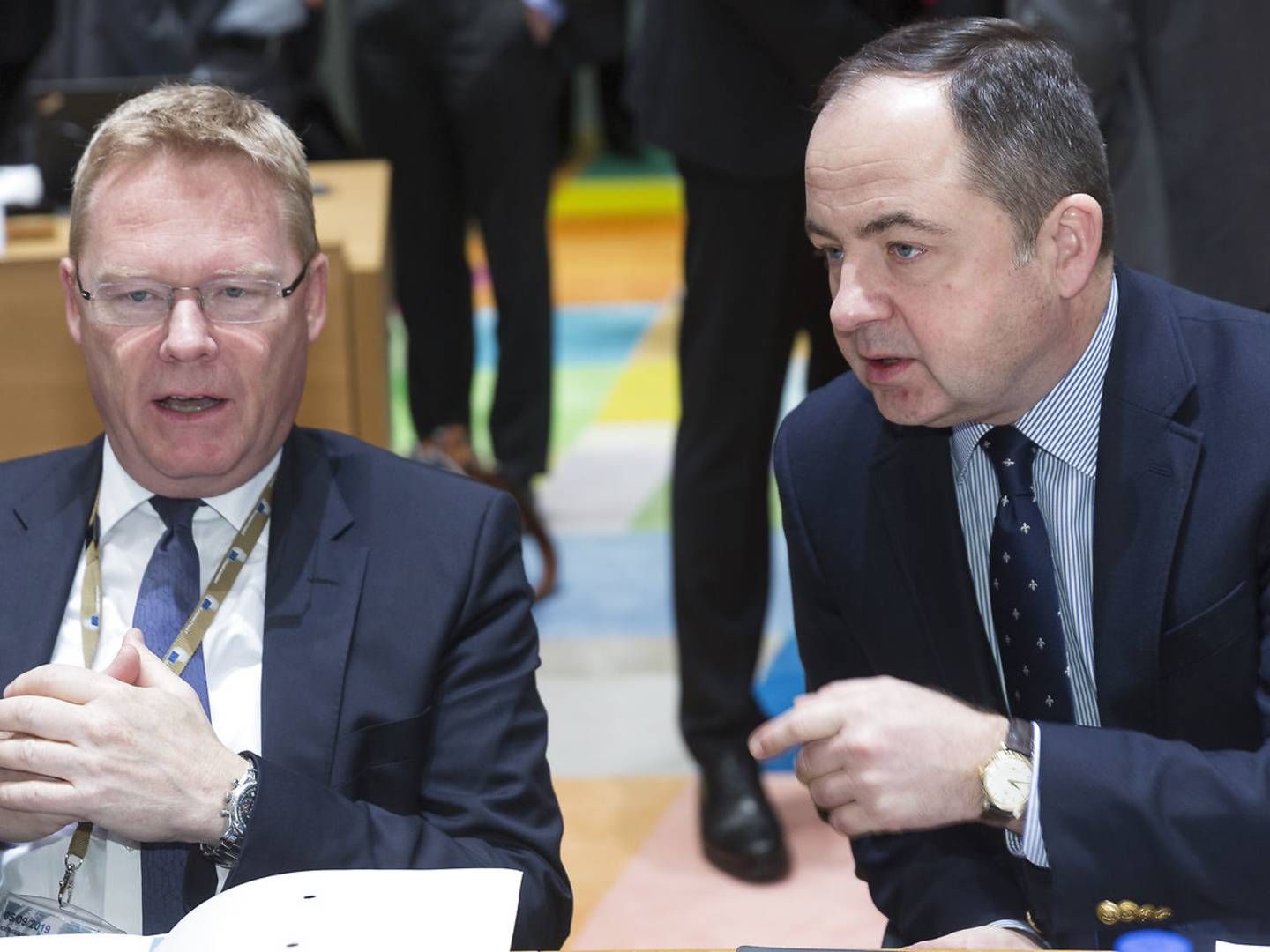 Kim Jørgensen (t.v.) er ny generaldirektør i ECB. | Foto: Thierry Monasse/AP/Ritzau Scanpix/AP