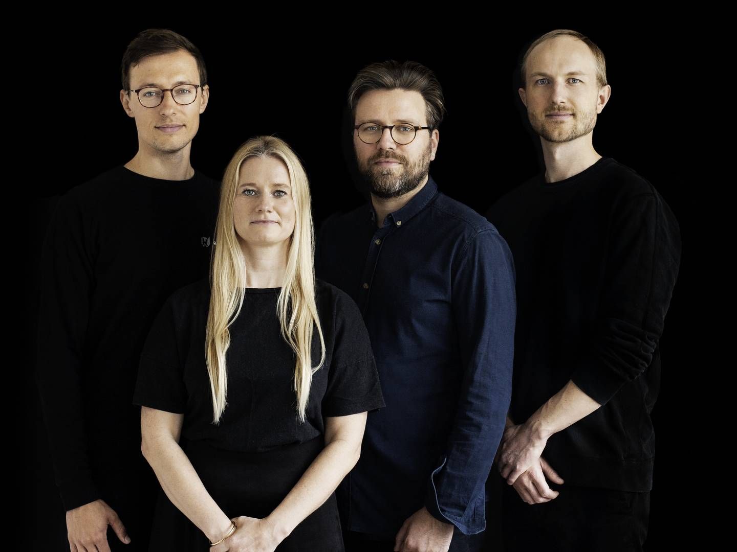 Stine Mølgaard Sørensen og Martin Axelsen (yderst til højre) var med til at stifte selskabet Radiobotics. Nu stopper de begge for at lade andre kræfter føre selskabet videre i den næste fase. | Foto: Radiobotics / PR