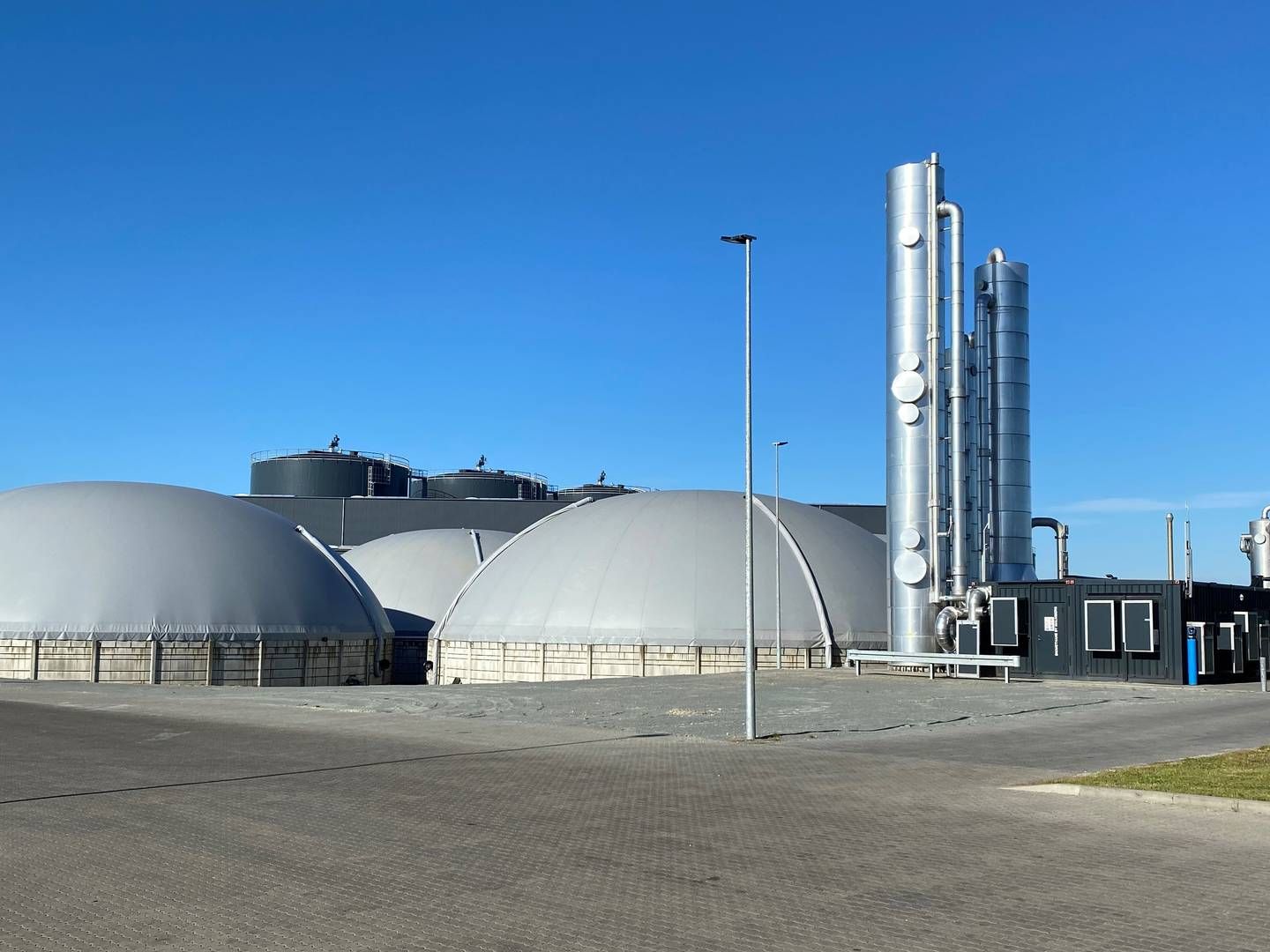 Linkogas' nuværende biogasanlæg i Lintrup.