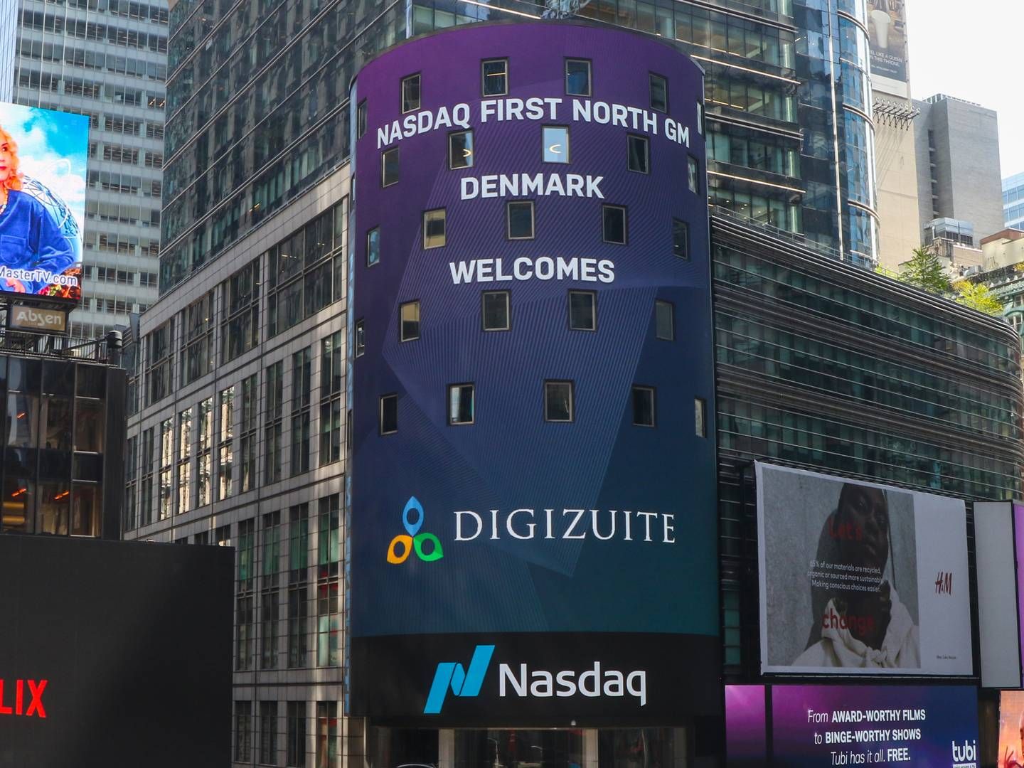 Digizuite blev optaget på First North Danmark i maj 2021. | Foto: Nasdaq / PR