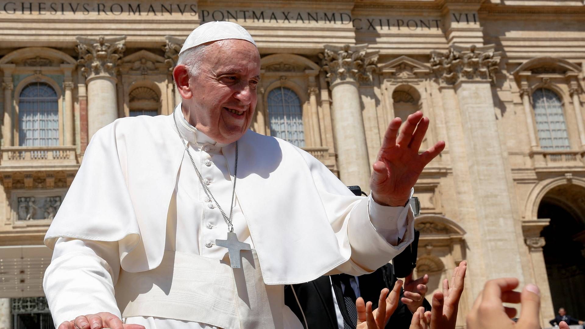 I Rom appellerede pave Frans onsdag til, at korn ikke bliver brugt som afpresningsmiddel i krig. | Foto: Remo Casilli/REUTERS / X02874