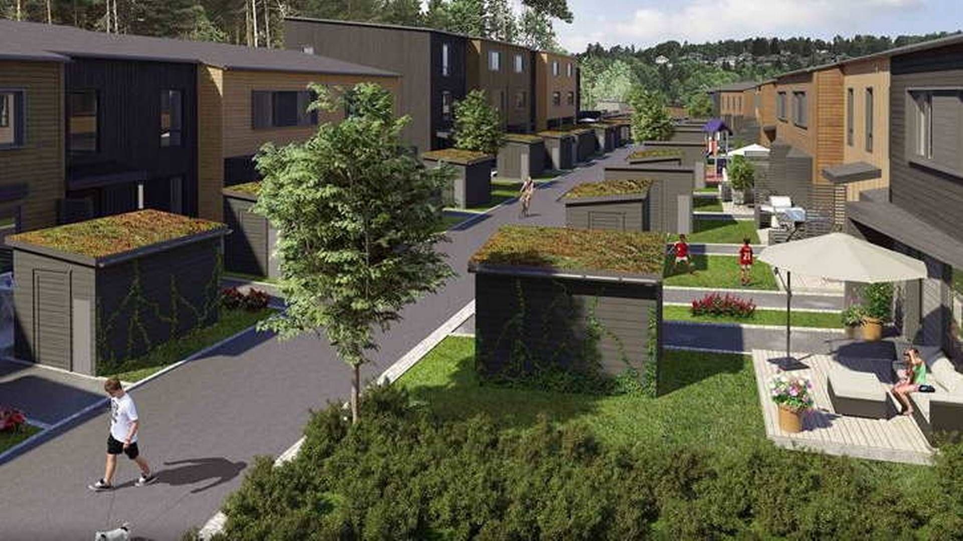SJELDEN VARE: Det blir neppe bygget mange rekkehus i Oslo fremover hvis forslaget til revidering av småhusplanen går gjennom | Foto: JM