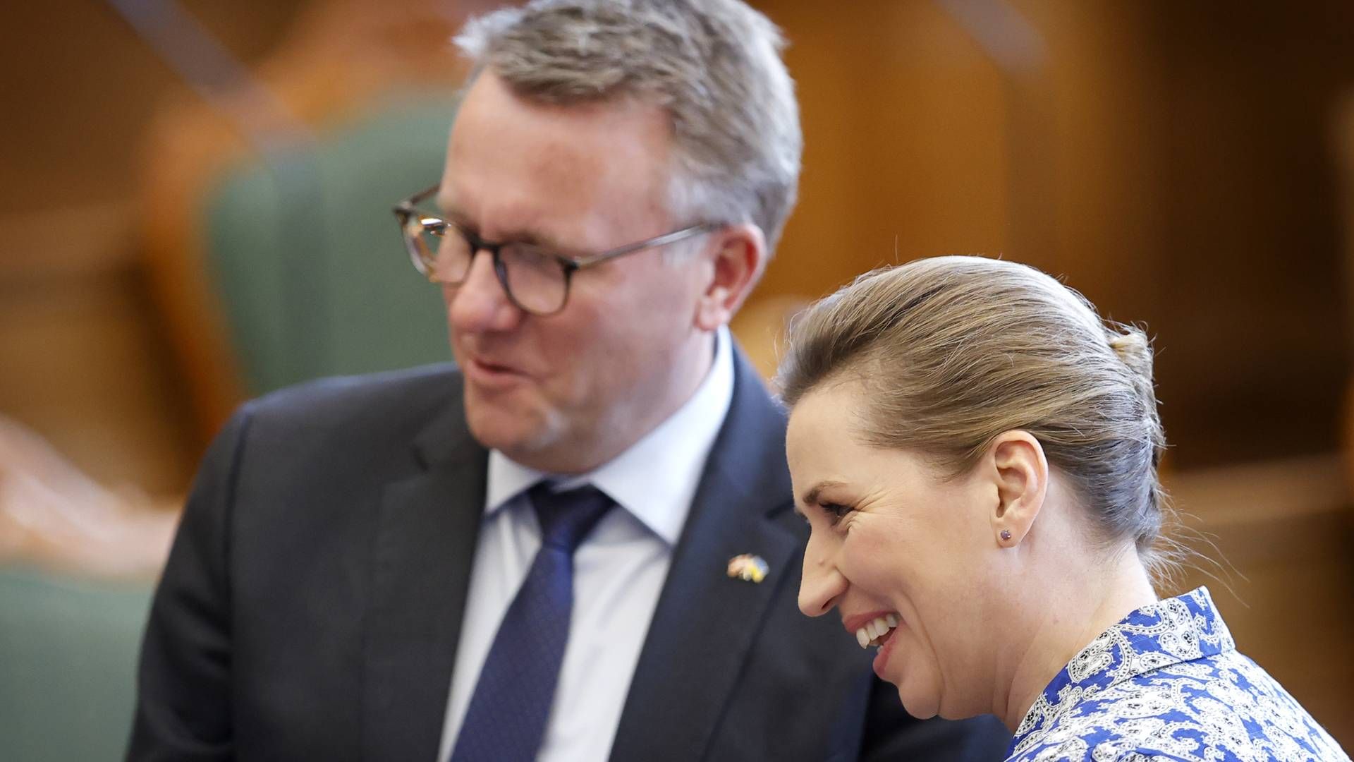 Forsvarsminister Morten Bødskov (S) og Statsminister Mette Frederiksen (S). | Foto: Jens Dresling