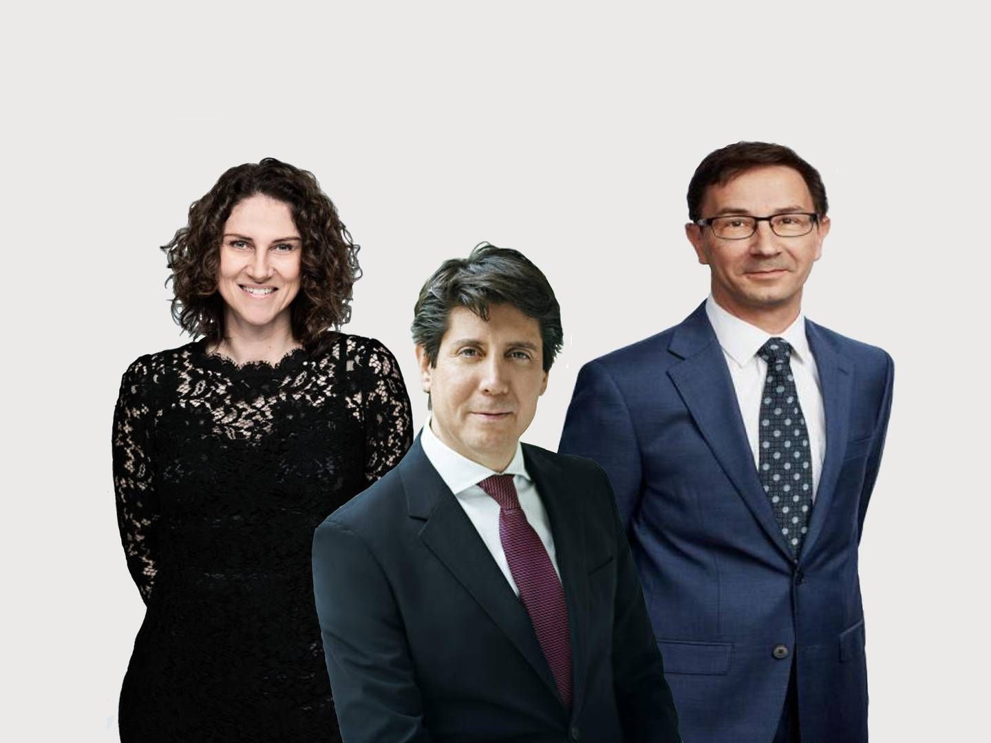 From left to right: Gitte Aabo, CEO, GN Hearing, Juan Jose Gonzalez, former CEO of Ambu, Emmanuel Dulac, former CEO of Zealand Pharma | Photo: Foto: GN /PR, Ambu /PR, Zealand Pharma /PR. Collage: Christian Bundgaard