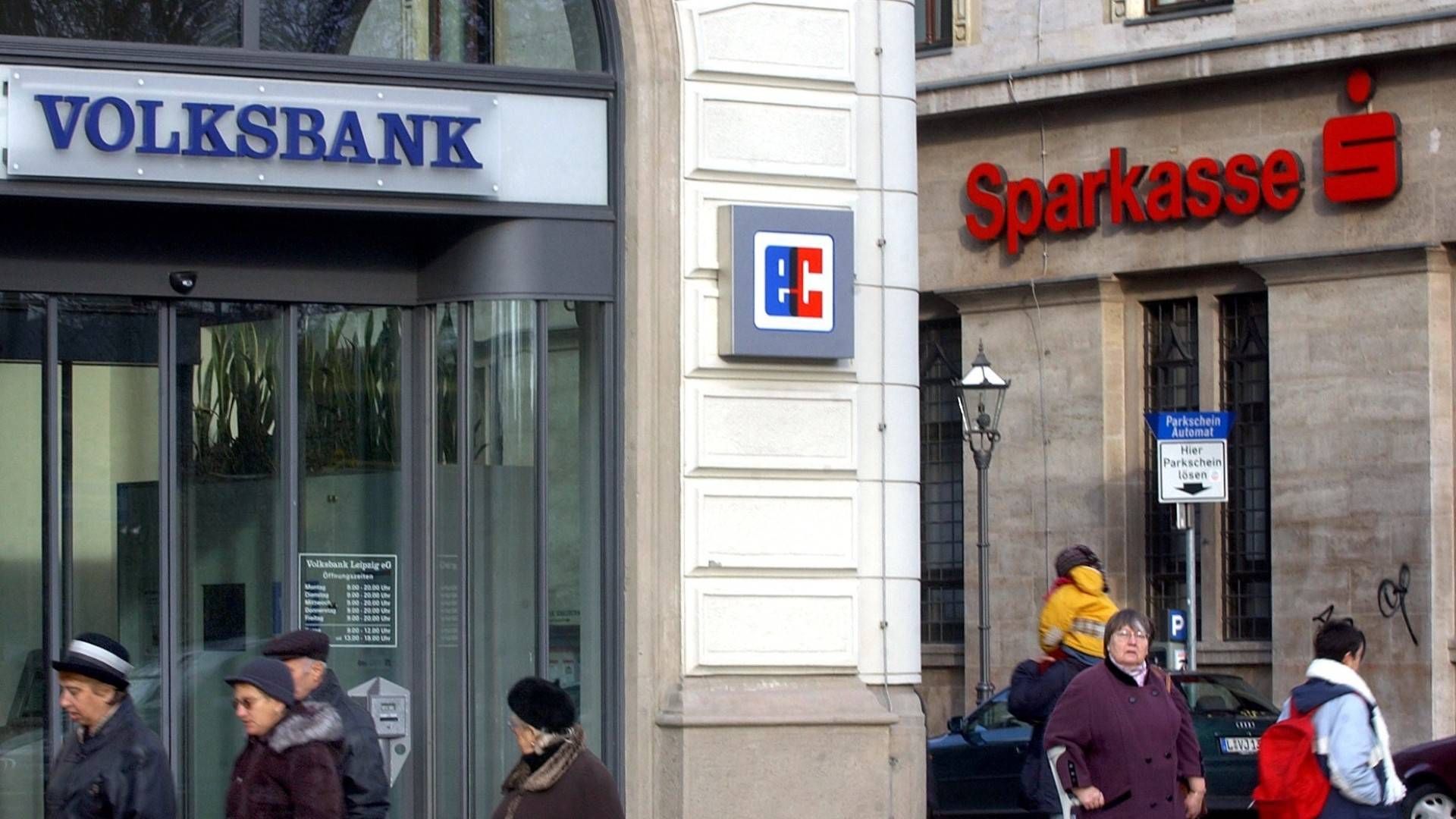 Filialen von Volksbank und Sparkasse in Leipzig | Foto: picture-alliance / ZB | Peter Endig