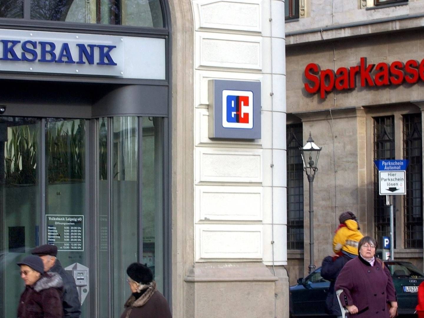 Filialen von Volksbank und Sparkasse in Leipzig | Foto: picture-alliance / ZB | Peter Endig