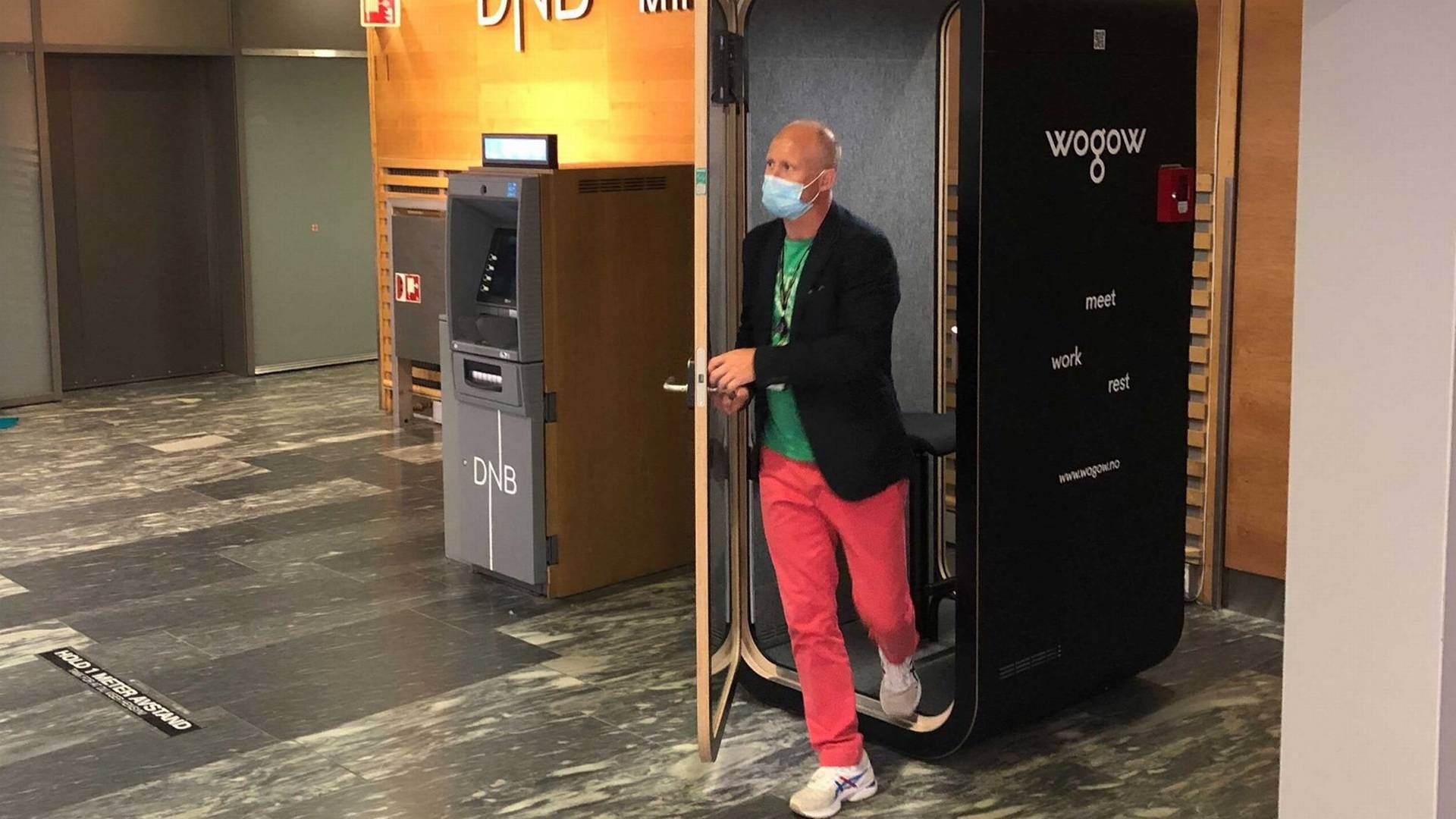 STILLEROM PÅ GARDERMOEN: Work&Go plasserte i fjor sommer ut et stillerom og et møterom på Gardermoen. Stillerommet var priset fra 200 til 400 kroner per time. | Foto: Work&Go