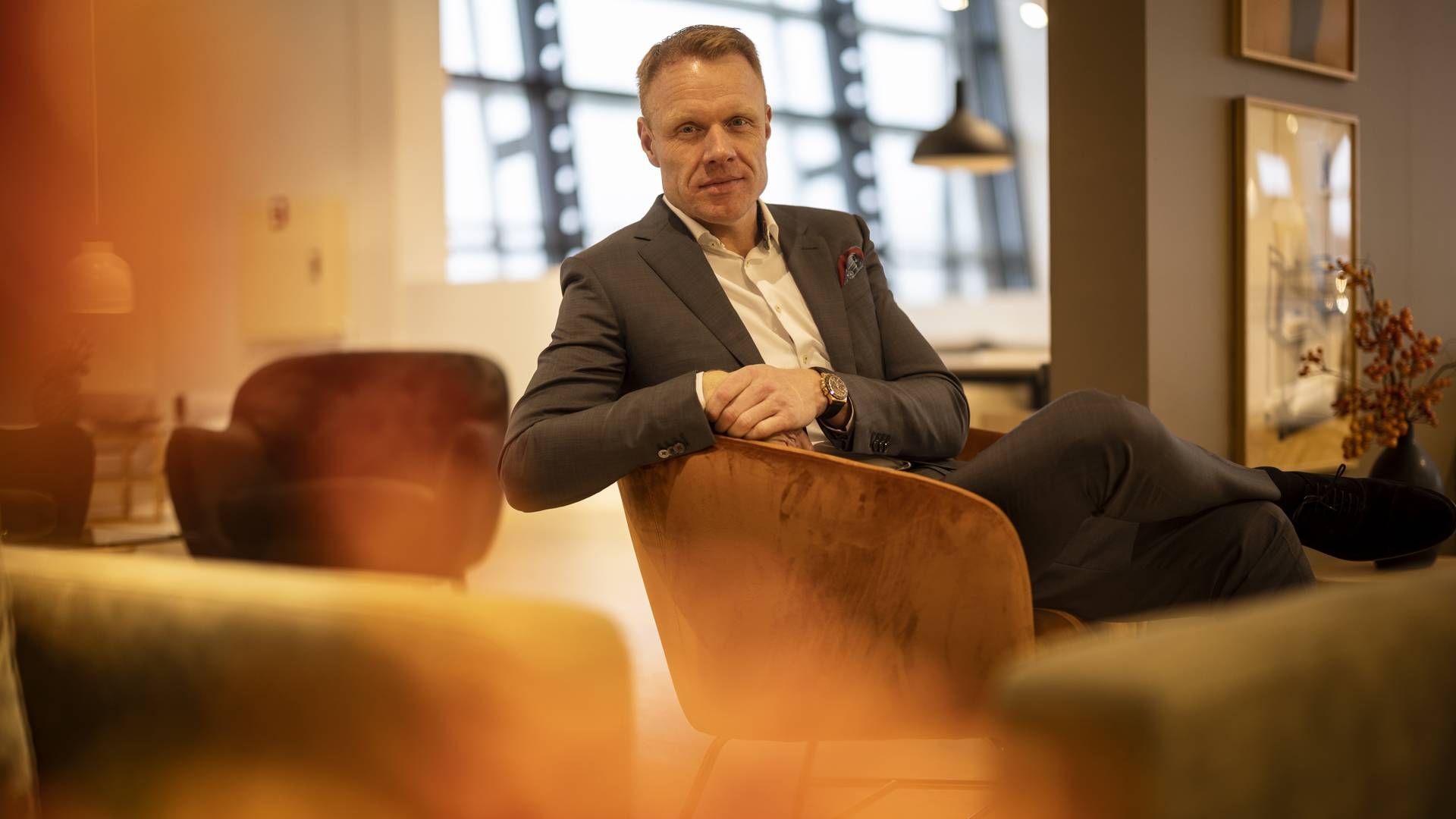 Jimmi Mortensen blev for halvandet årr siden chef for Danmarks største møbelkoncern, Actona Group med hovedsæde ved Holstebro og Lars Larsen Group som ejer. | Foto: Joachim Ladefoged/ERH