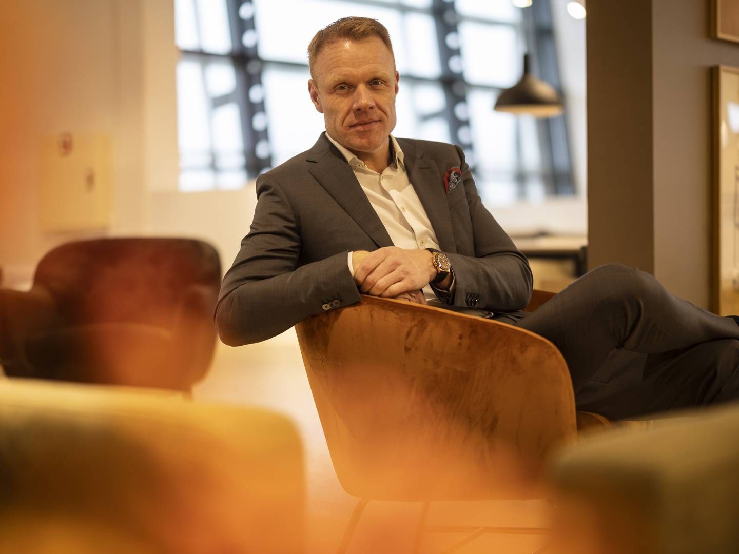Jimmi Mortensen blev for halvandet årr siden chef for Danmarks største møbelkoncern, Actona Group med hovedsæde ved Holstebro og Lars Larsen Group som ejer. | Foto: Joachim Ladefoged/ERH