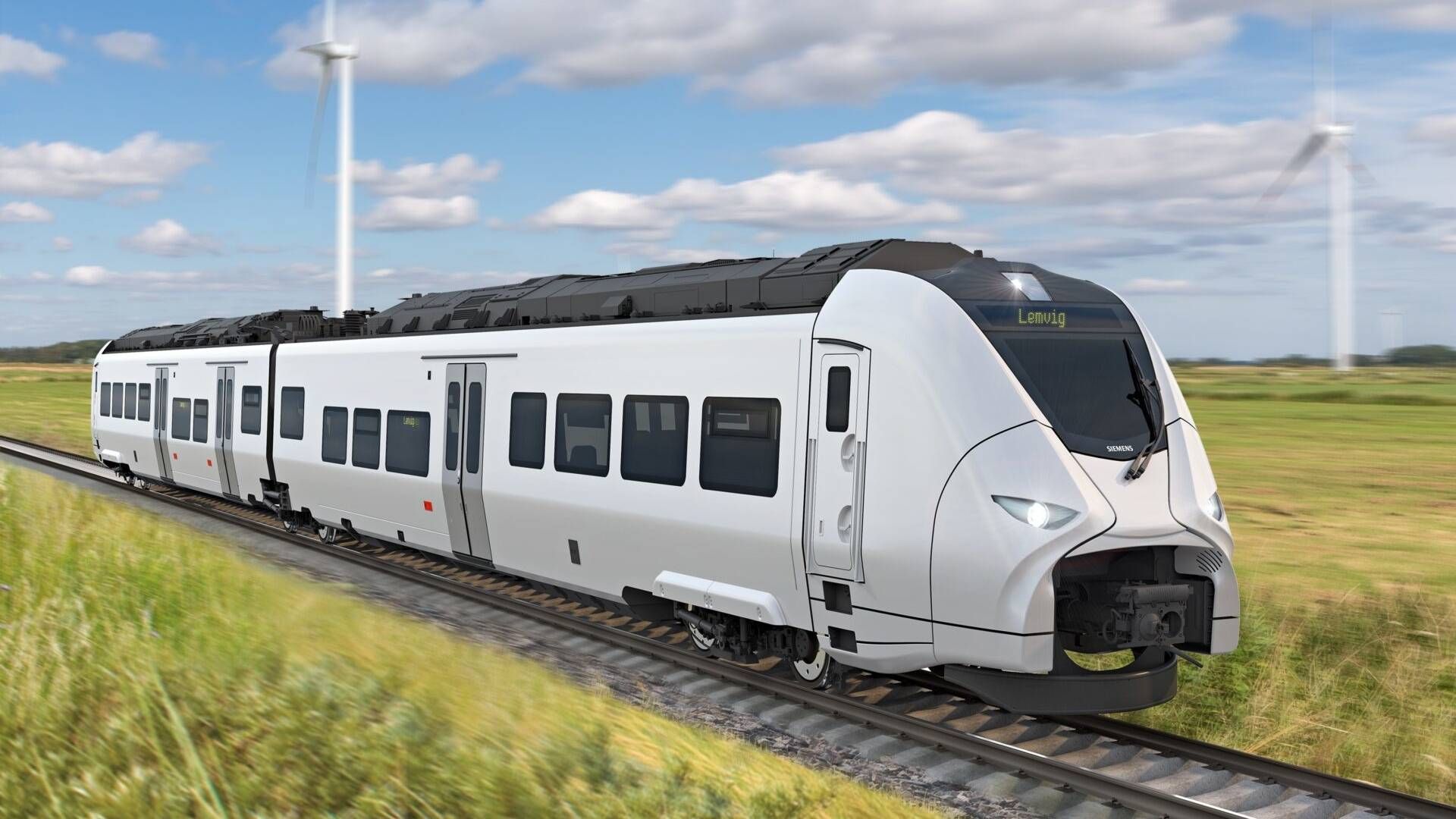 Det er tyske Siemens Mobility, som skal levere batteritog til strækningen Holstebro-Skjern og Lemvigbanen. | Foto: Midtjyske Jernbaner/PR