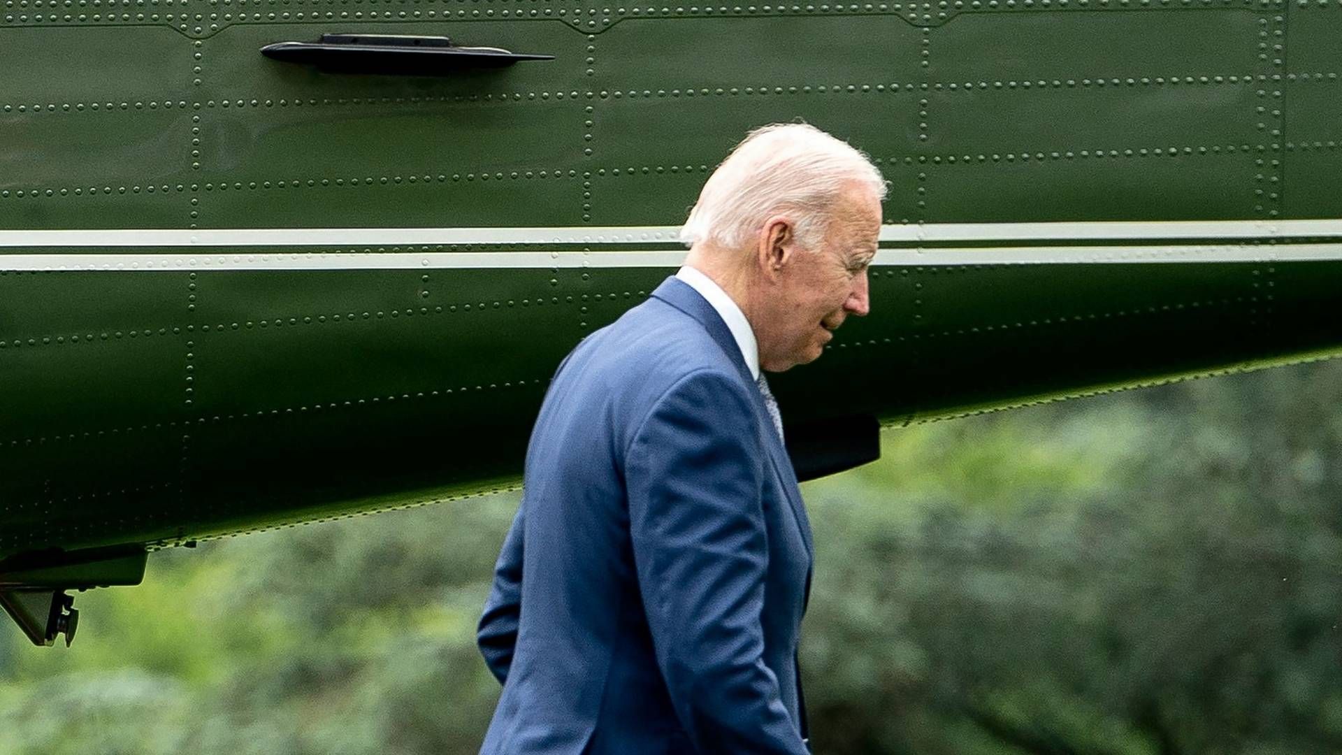 USA's præsident Joe Biden vil hjælpe med at opføre kornsiloer på Ukraines grænse. | Foto: Stefani Reynolds/AFP / AFP