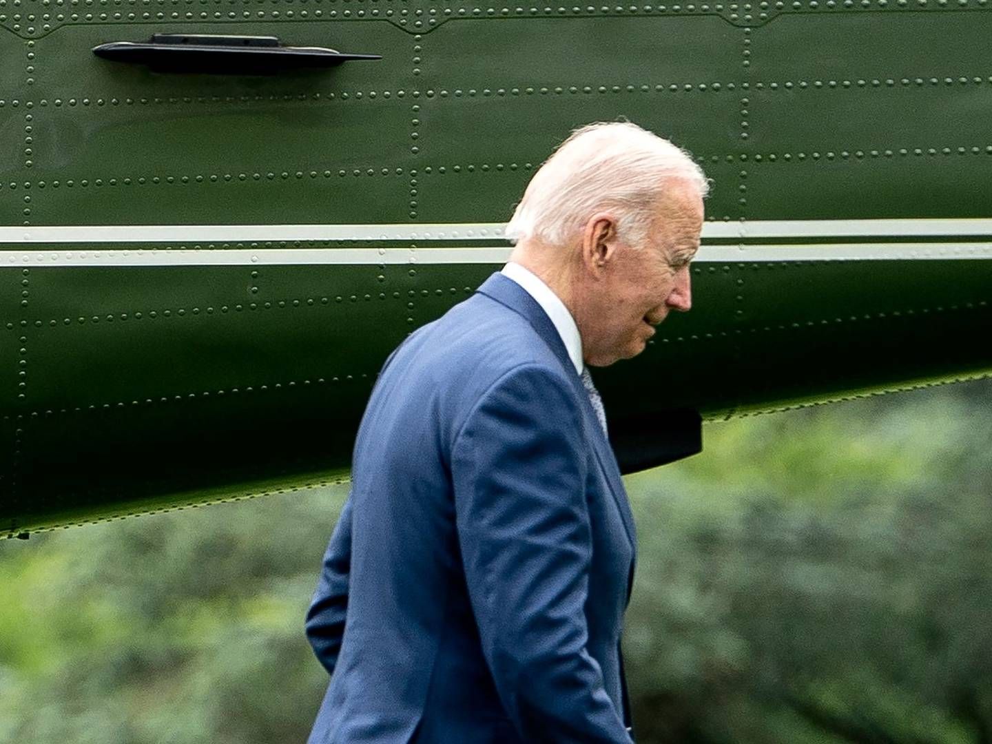 USA's præsident Joe Biden vil hjælpe med at opføre kornsiloer på Ukraines grænse. | Foto: Stefani Reynolds/AFP / AFP