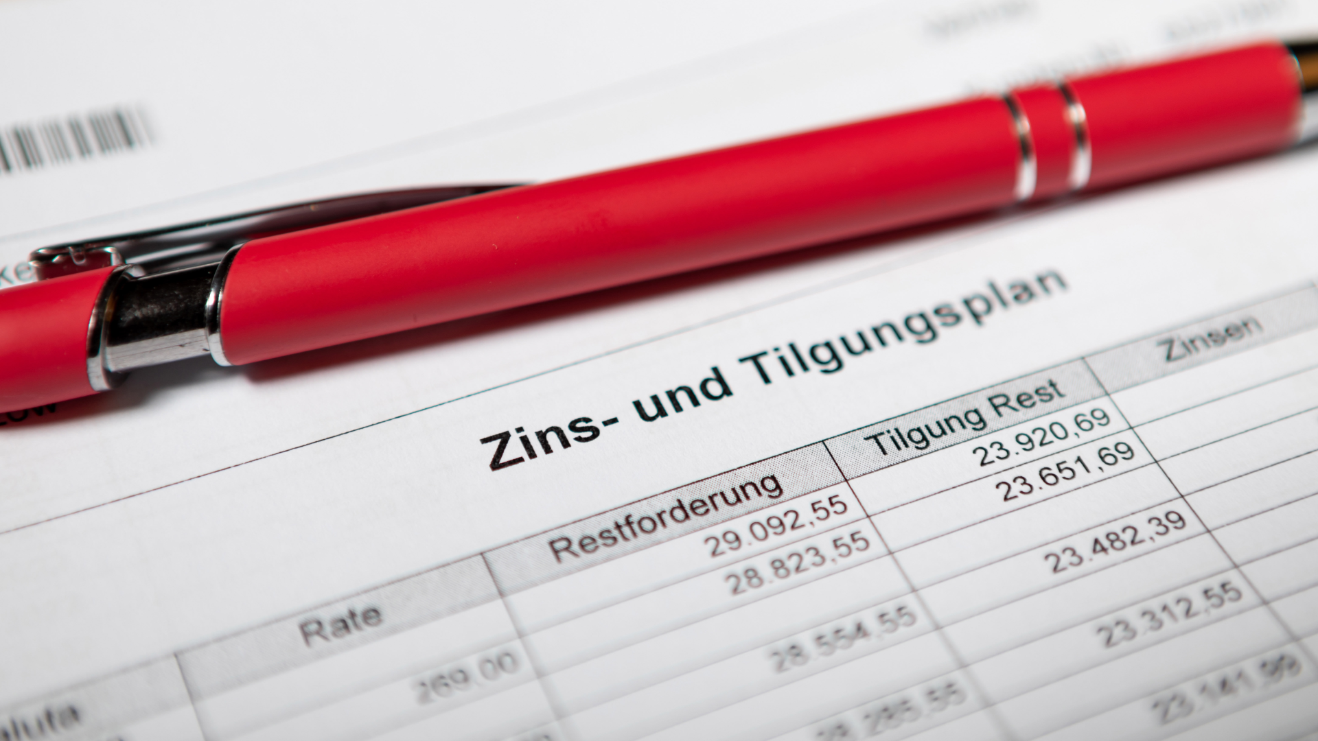 Zins- und Tilgungsplan eines Finanzierungskaufs | Foto: picture alliance / Andreas Franke