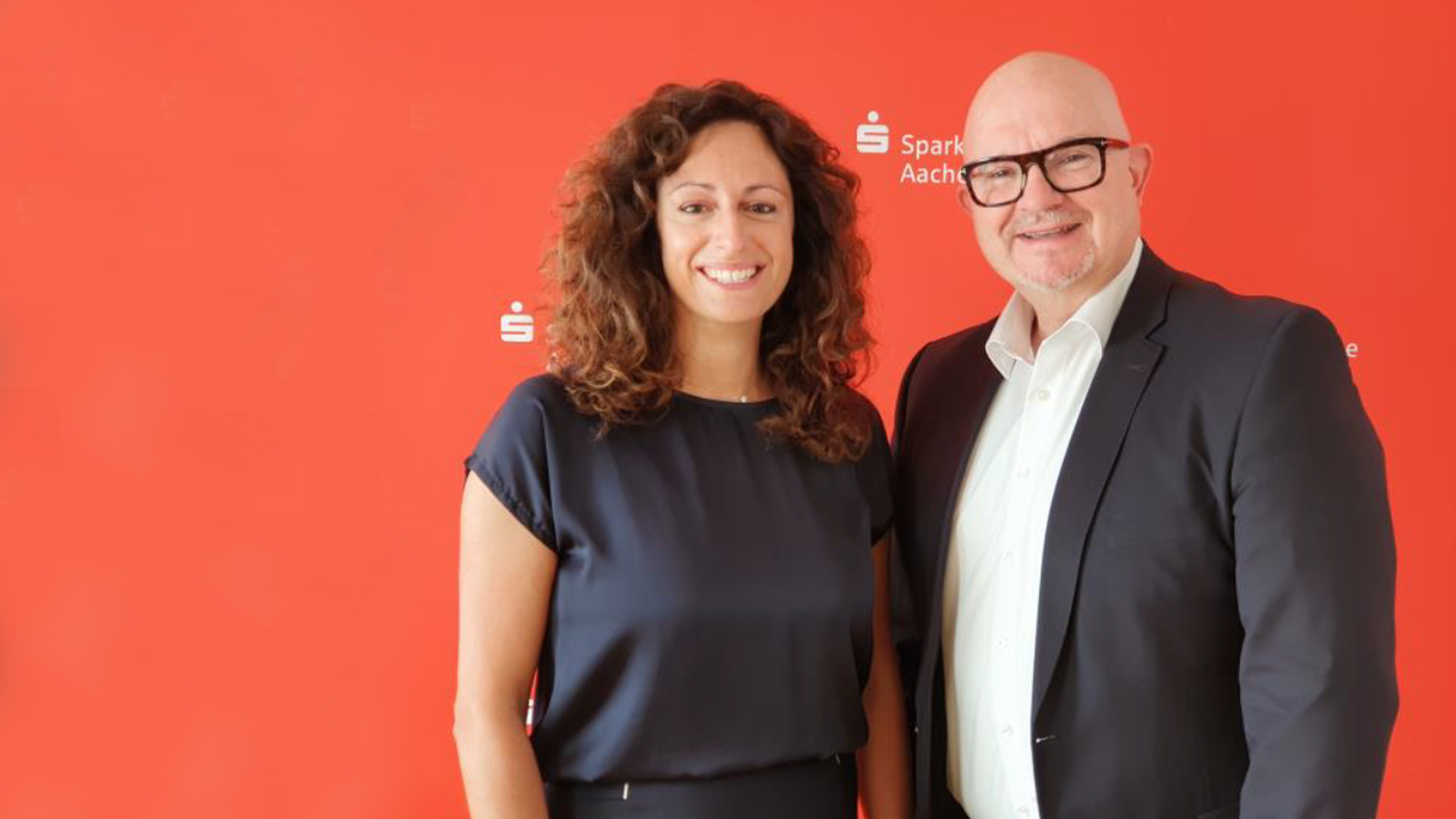 Holger Schmitz und Cathrin Dauven. | Foto: Sparkasse Aachen