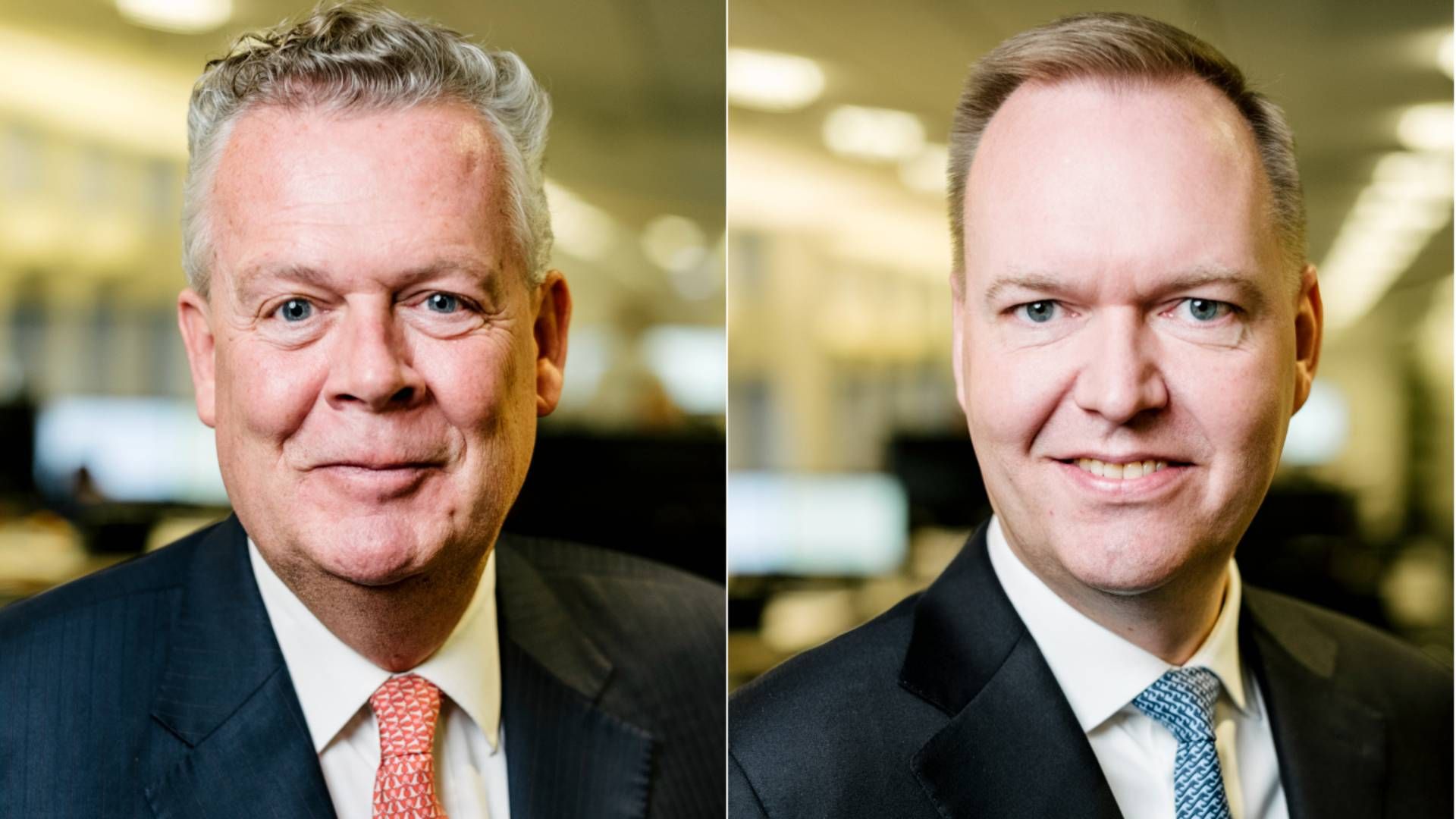 Maersk Brokers CEO, Anders Hald (tv.) og selskabets Asien-direktør Claus Plougmand er klar til at styrke skibsmæglerens position inden for tank. | Foto: PR/Maersk Broker