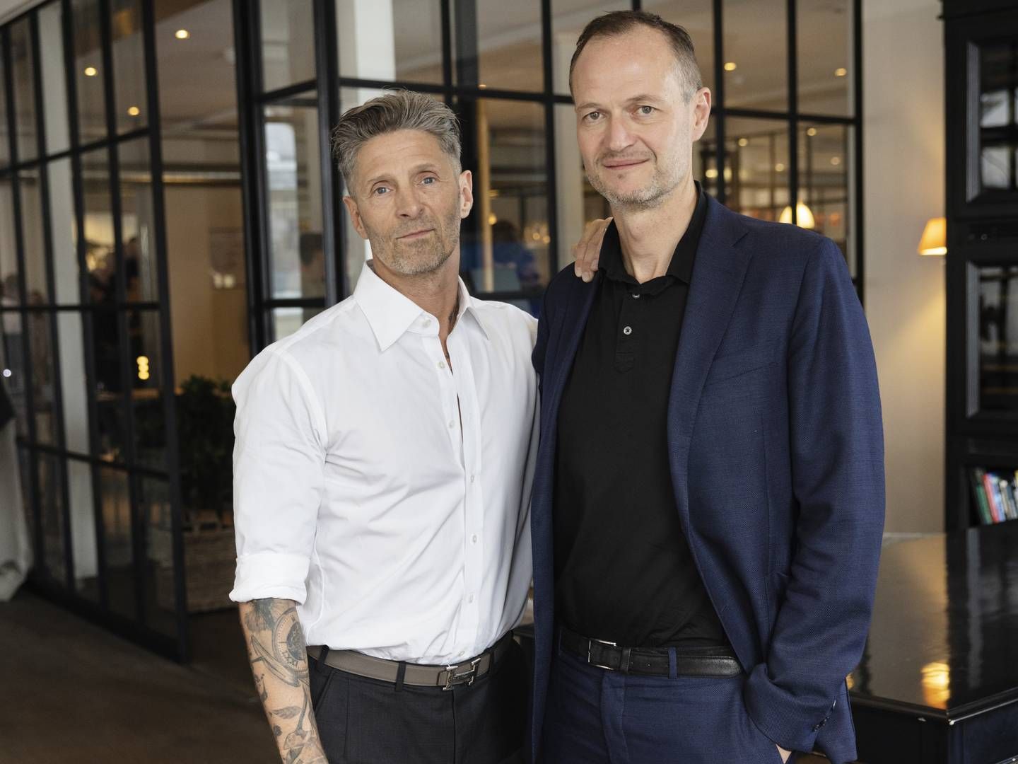 Thomas Nørøxe (th) overtog direktørposten i Joe & the Juice fra stifter Kasper Basse (tv). | Foto: Gregers Tycho/ERH