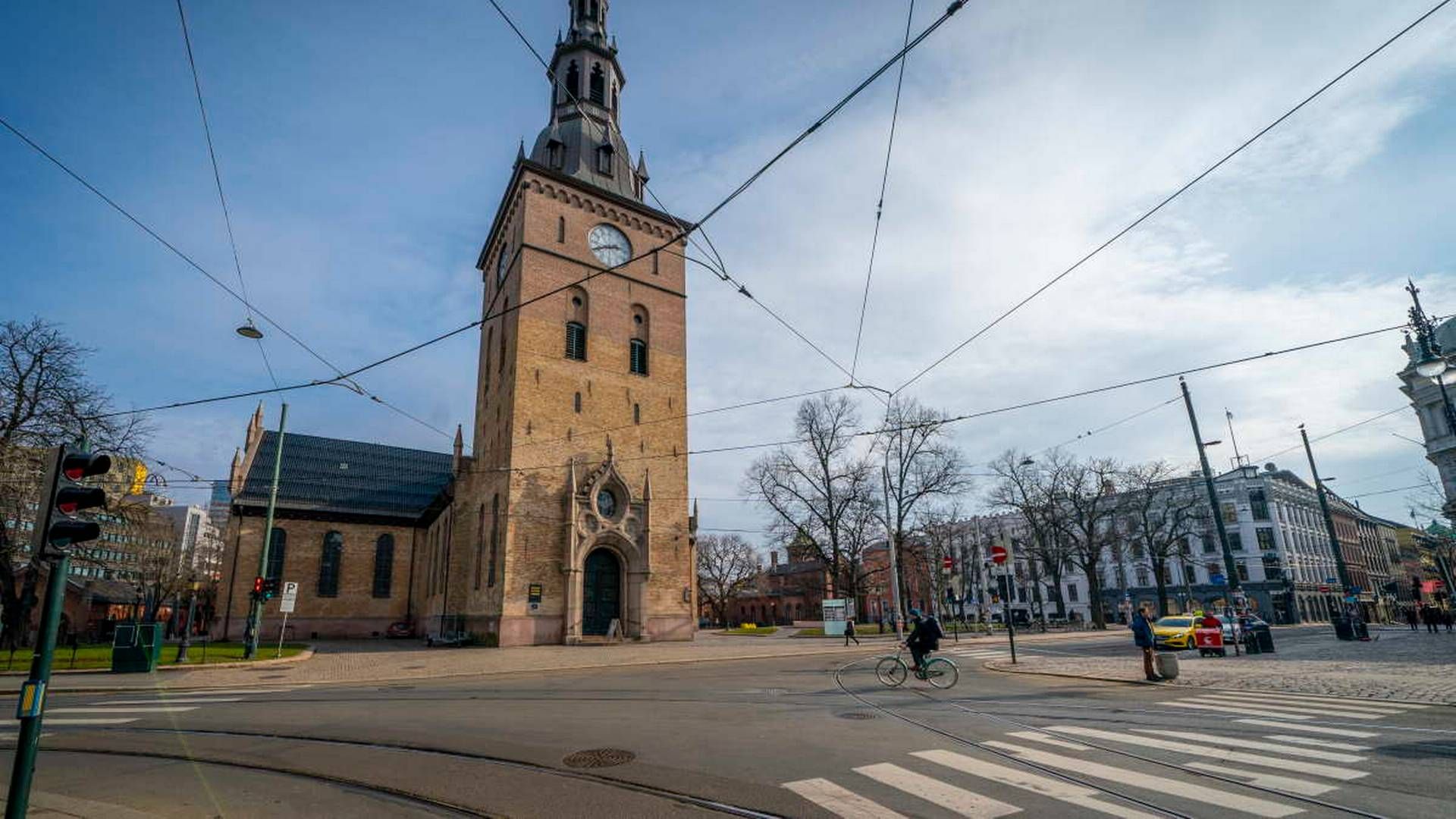 ADVARER MOT "SKOG": Byantikvaren er negativ til foreslåtte tiltak i området rundt Oslo domkirke. | Foto: Heiko Junge / NTB