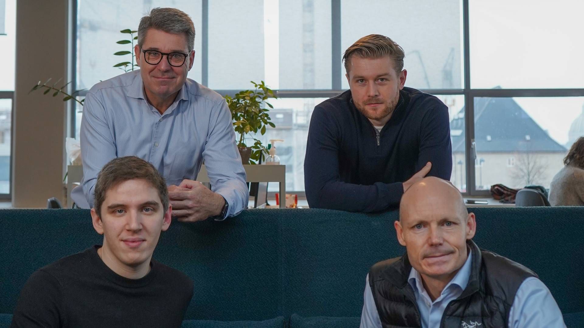 Kenneth Grunow (partner, top left), Joachim Schelde (Investment Associate, top right), Terkel Douglas (Investment Analyst, bottom left), Lars Jensen (Partner, bottom right) | Photo: PR