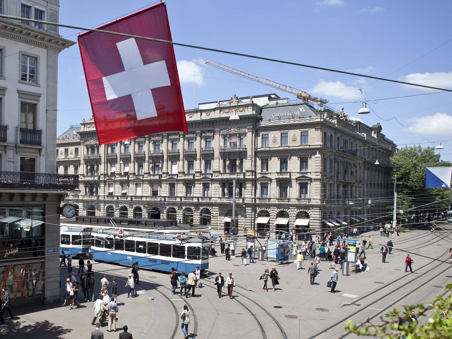 Die Zentrale der Credit Suisse am Züricher Paradeplatz | Foto: picture alliance/KEYSTONE | GAETAN BALLY