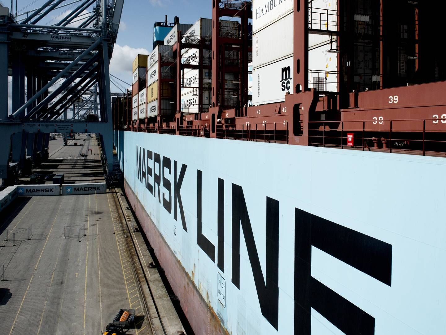 Arkivbillede af Maersk Line containerskib - Merete Mærsk. | Foto: Tanja Carstens Lund // Jyllands-Posten