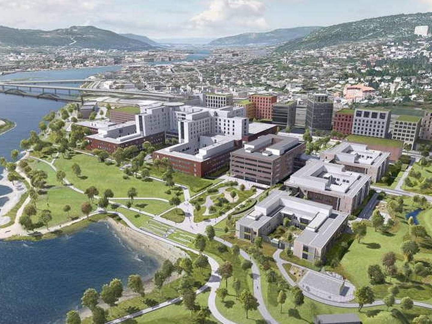 STRIDENS KJERNE: Hvor mye må egentlig Helse Sør-Øst betale for tomten hvor det nye sykehuset i Drammen skal ligge? | Foto: Helse Sør-Øst